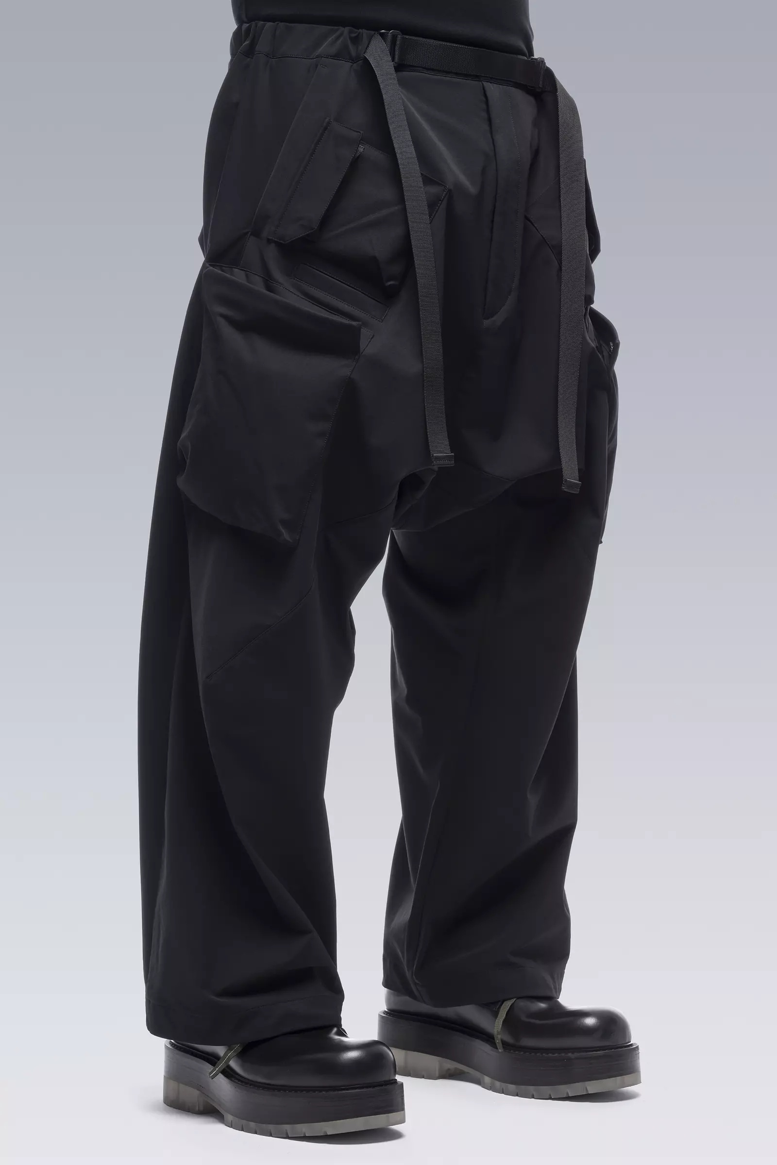 P30AL-DS Schoeller® Dryskin™ Ultrawide Drawcord Cargo Trouser Black - 5