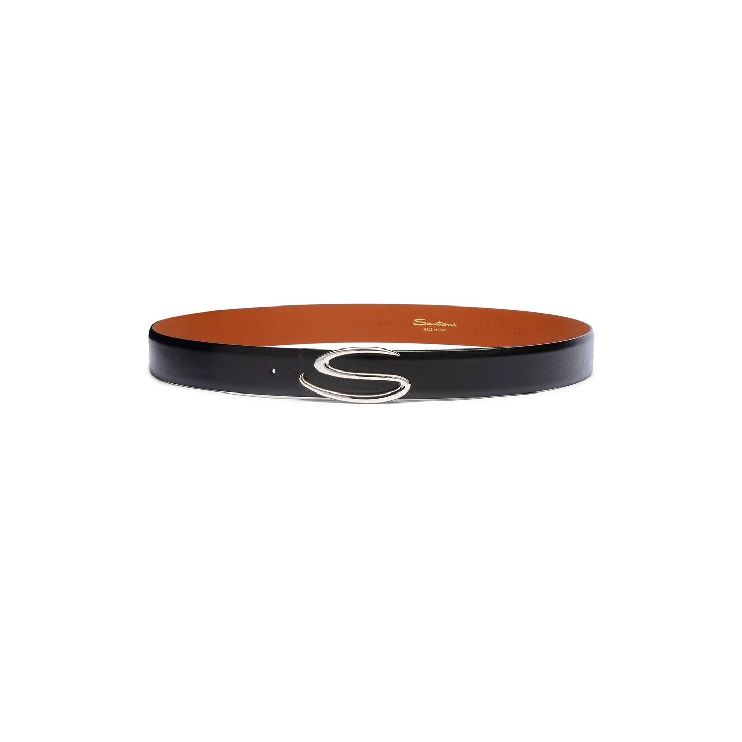 Blue leather belt strap - 4