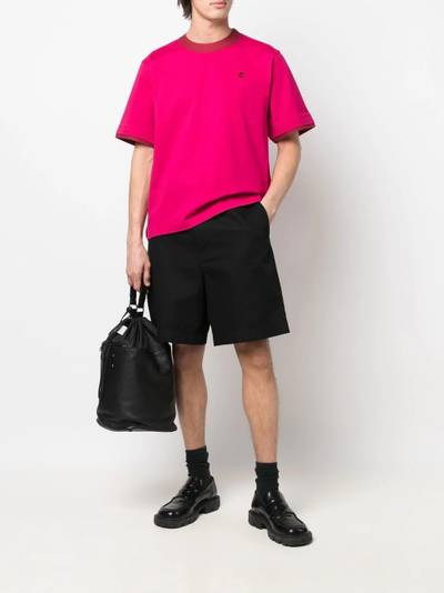 sacai embroidered-logo zipped T-Shirt outlook