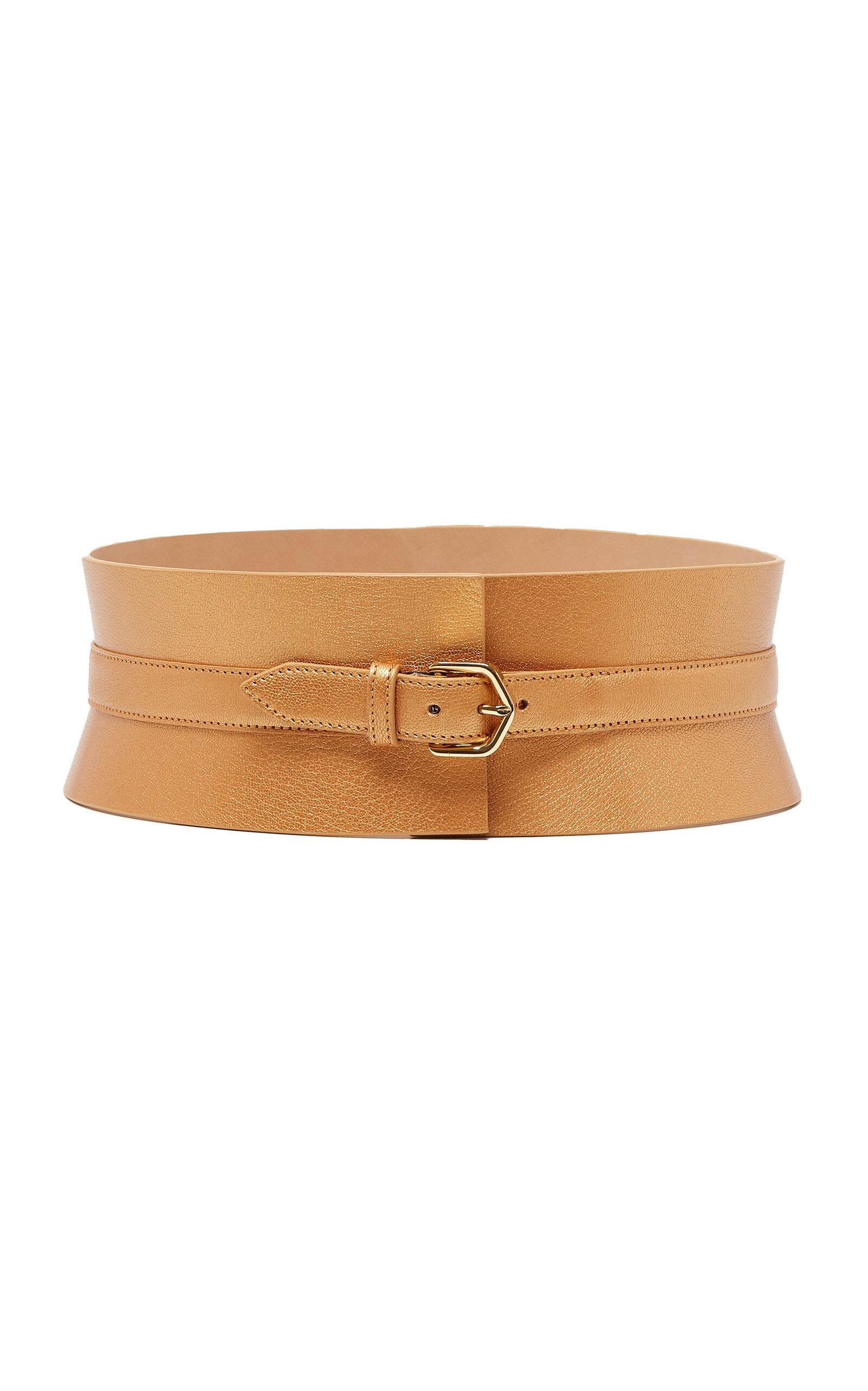 Neo Leather Bustier Belt brown - 1