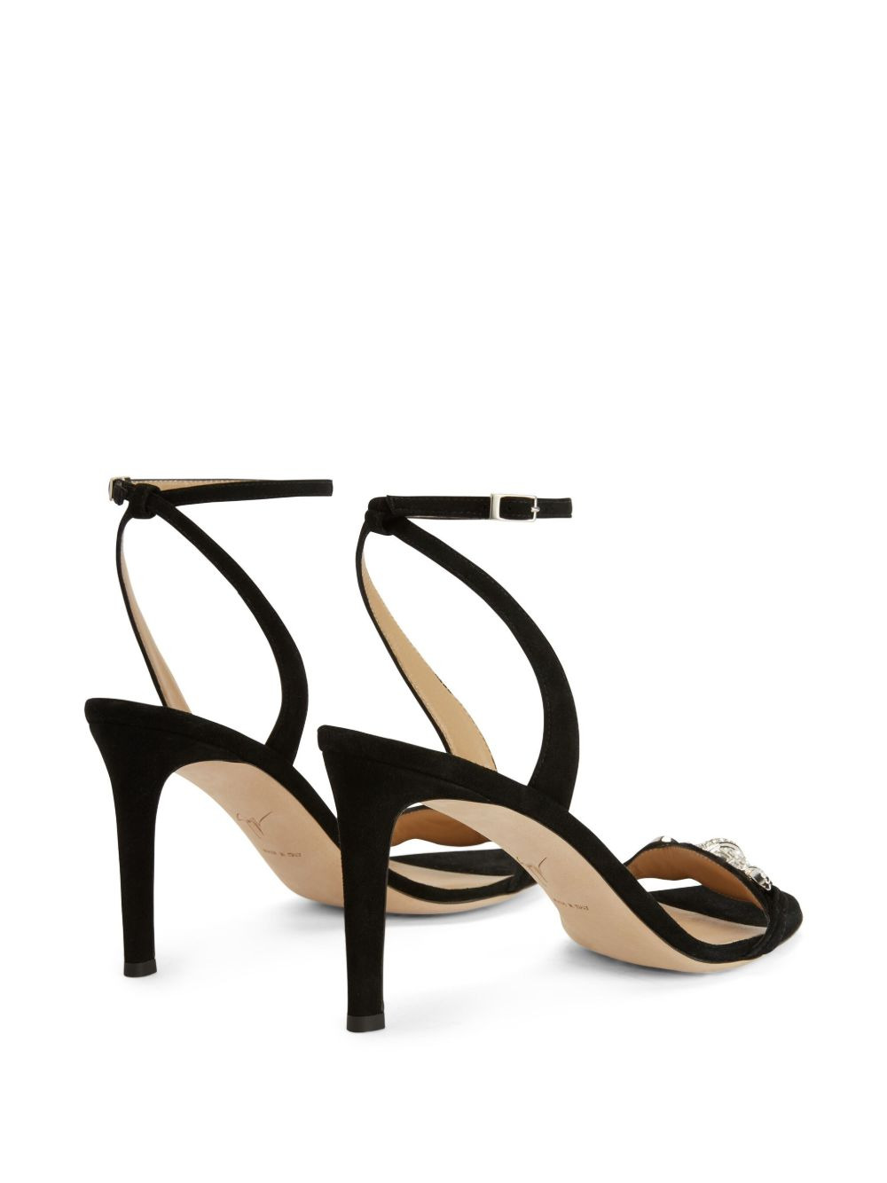 Thais crystal-embellished suede sandals - 3