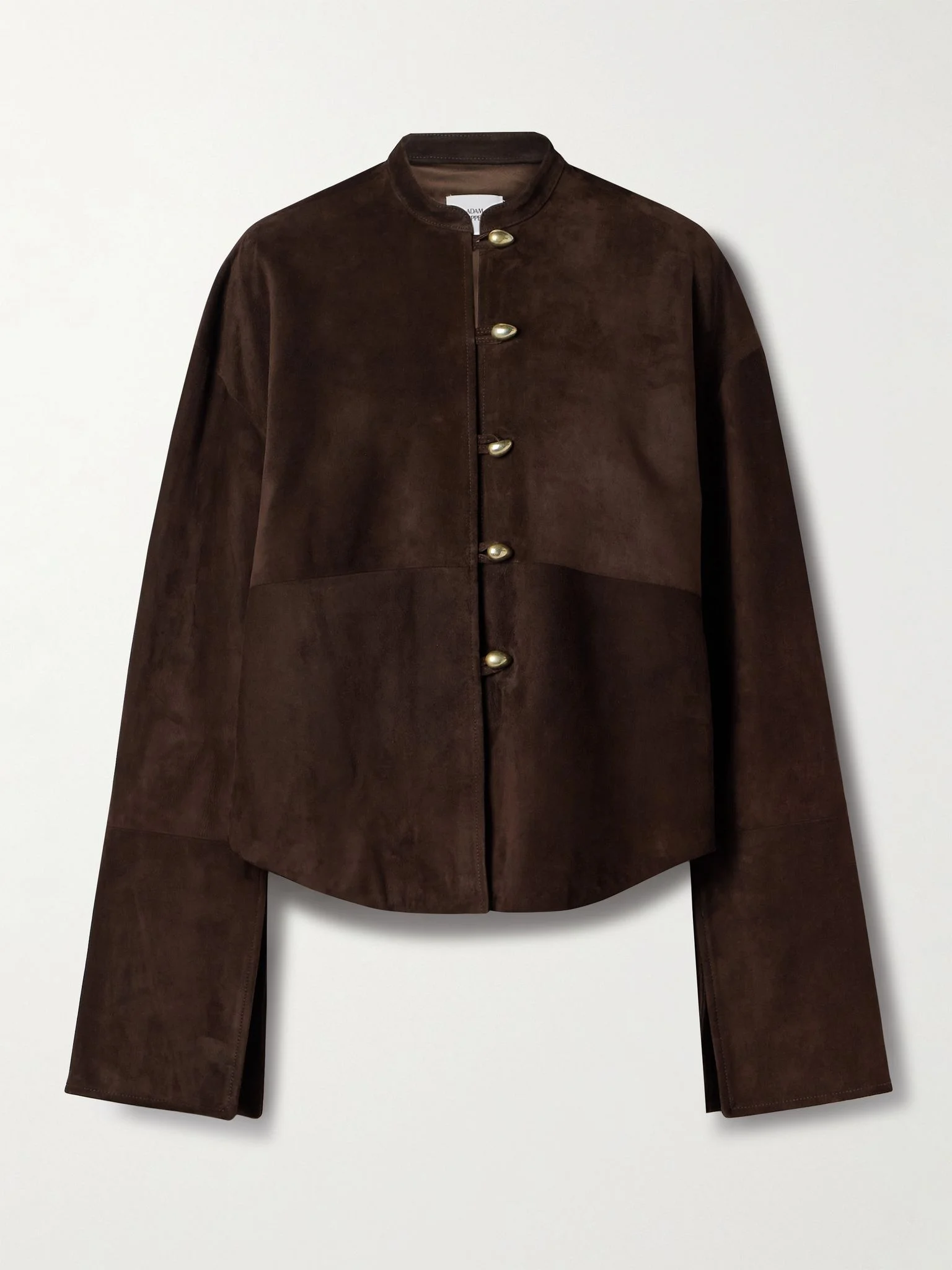 Rhys paneled suede jacket Dark brown - 1