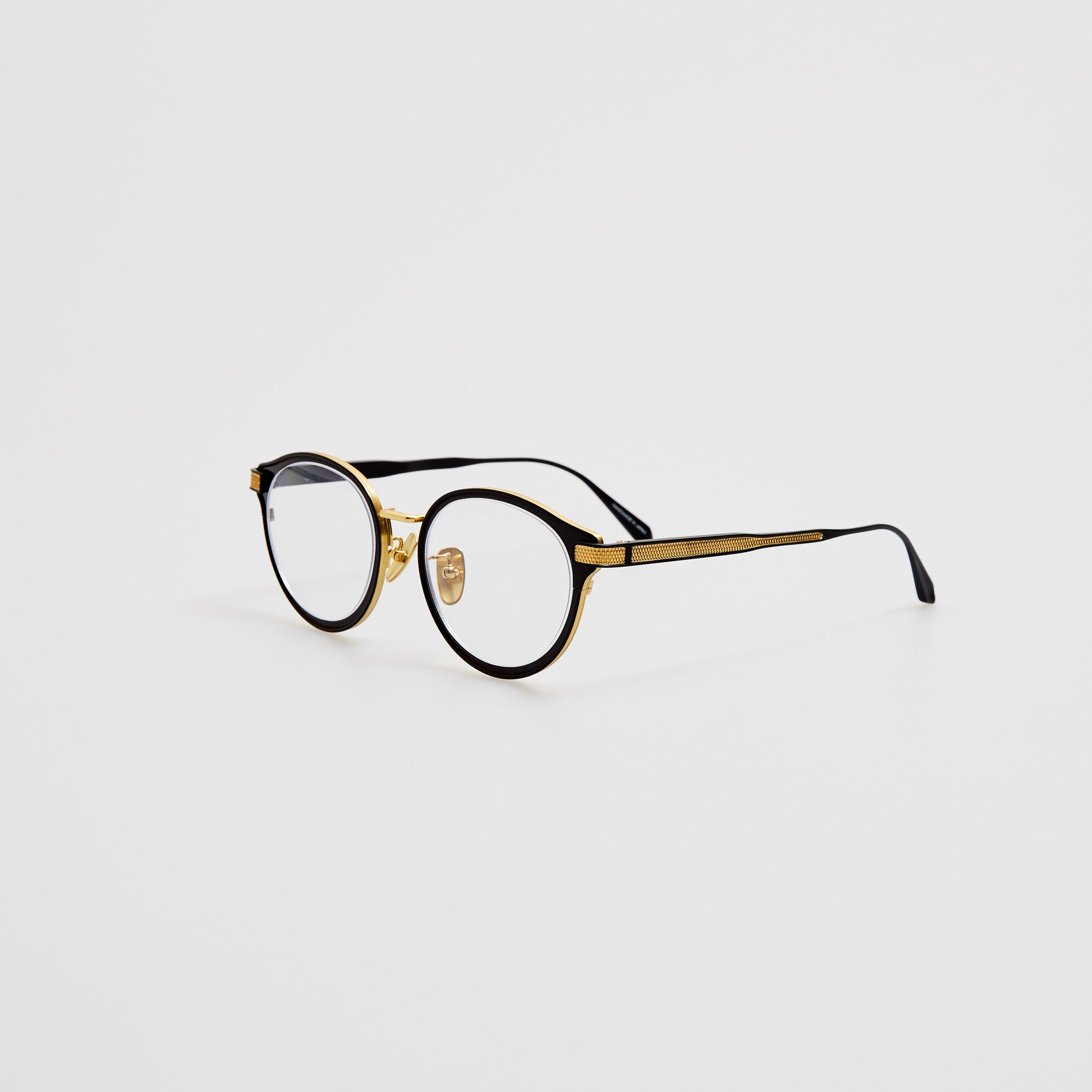 Anthony Oval Optical Frame in Matt Nickel and Yellow Gold - 2