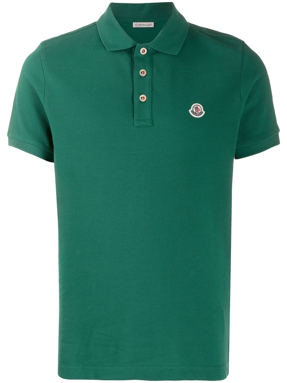 logo patch polo shirt - 1