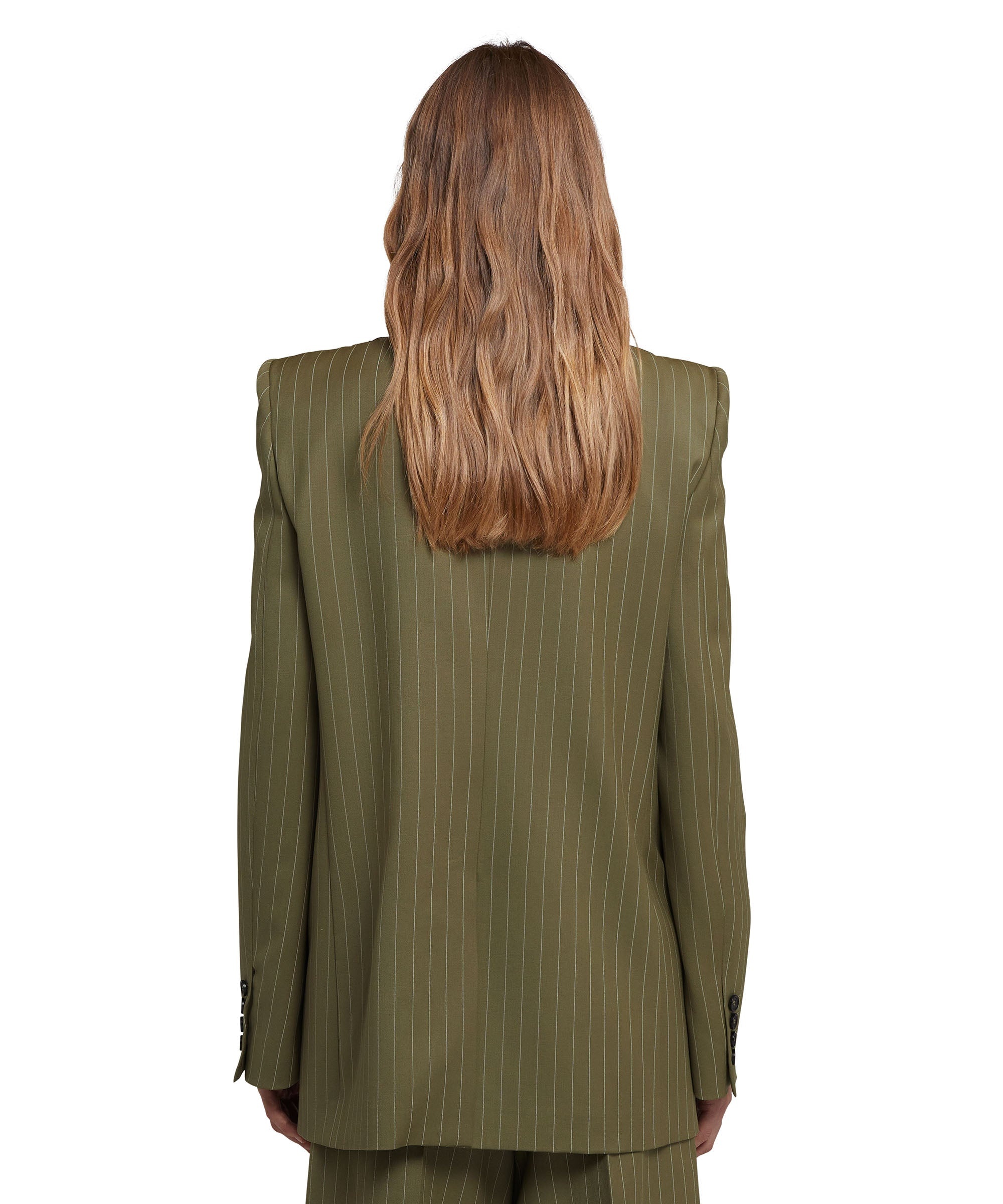 Fresh wool pinstripe double-breasted jacket - 3