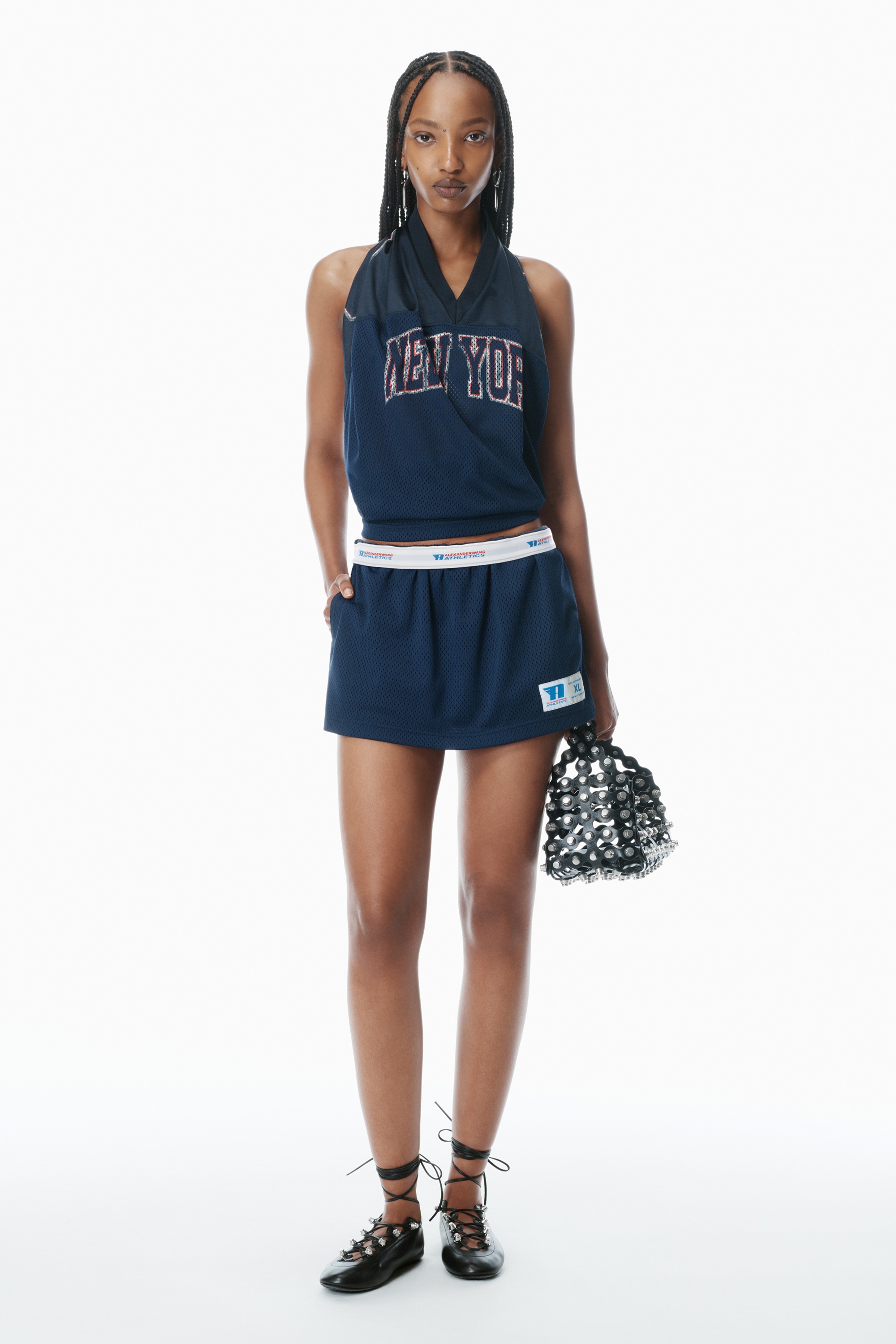 Deconstructed Athletic Mesh Skort - 2
