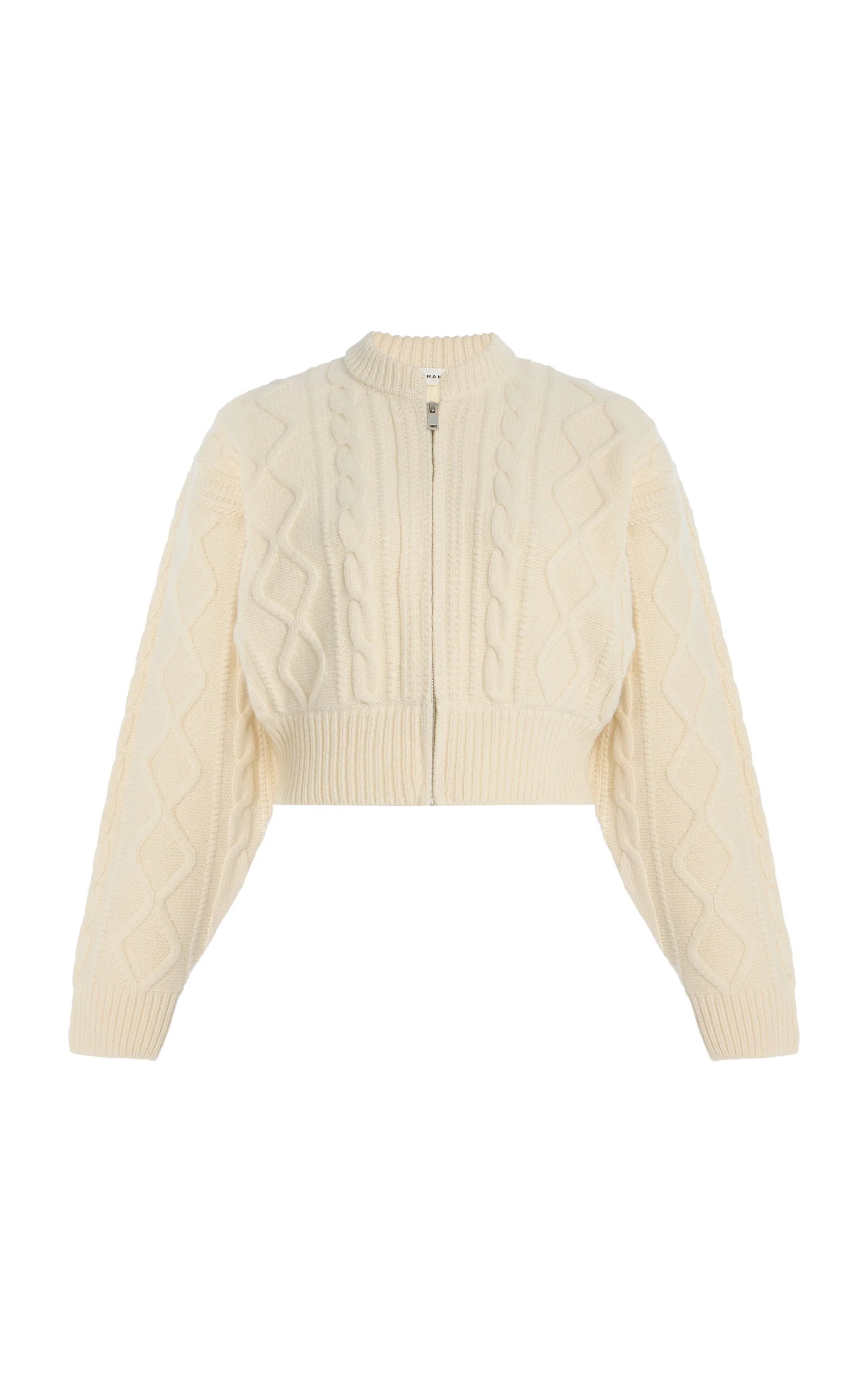 The Cable Wool Cardigan ivory - 1