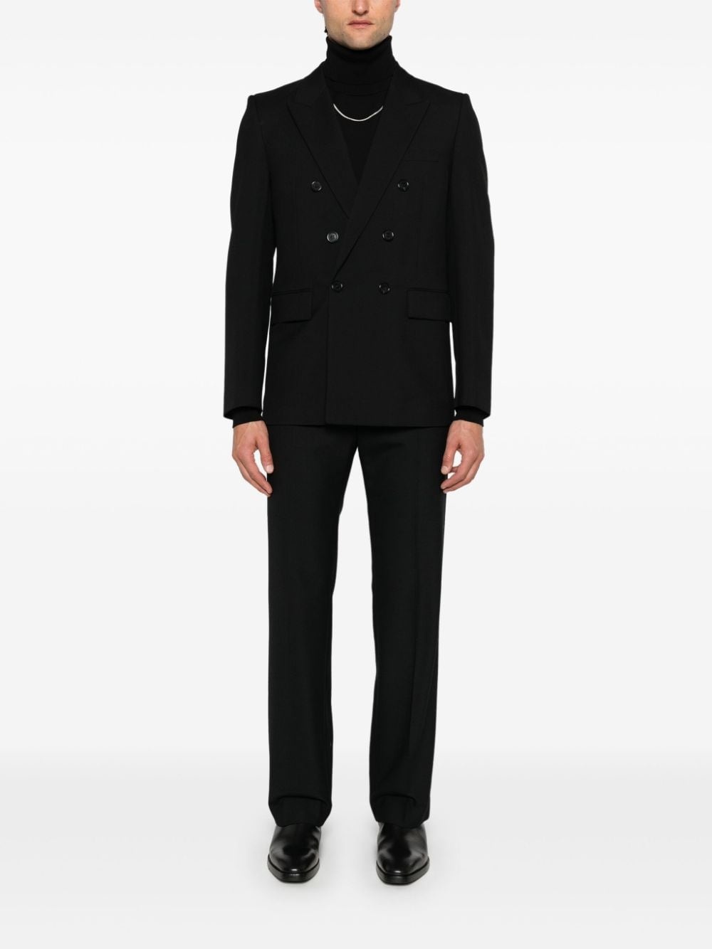 wool gabardine blazer - 2