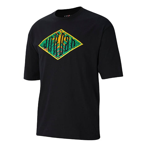 Air Jordan Sport DNA Embroidered Printing Logo Short Sleeve Black CN3114-010 - 1