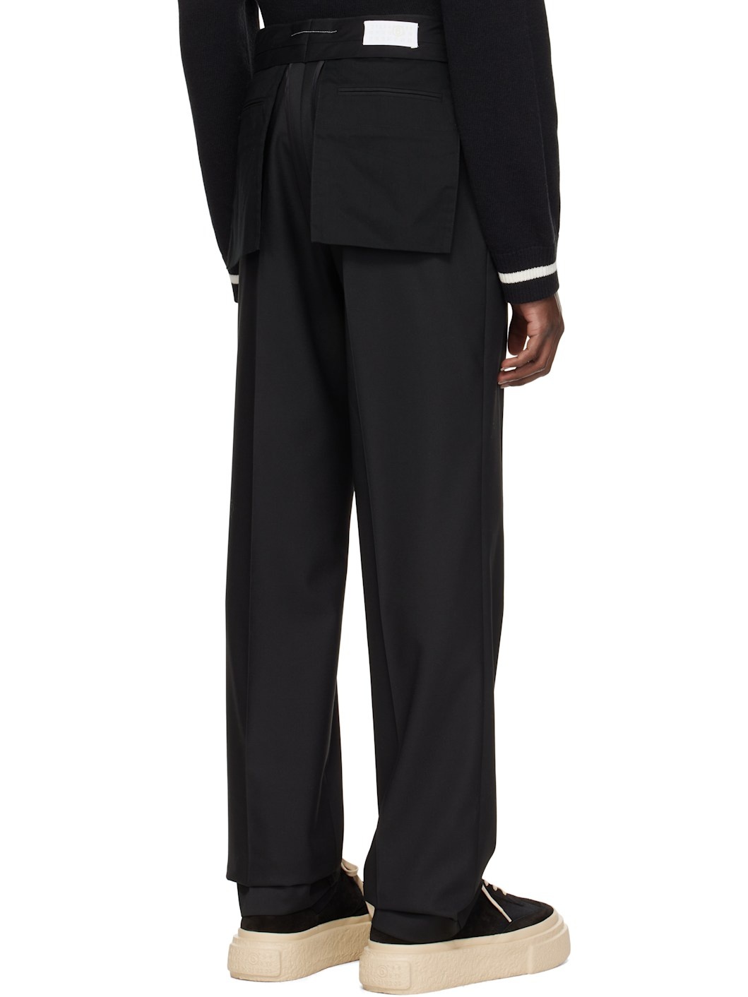 Black Creased Trousers - 3