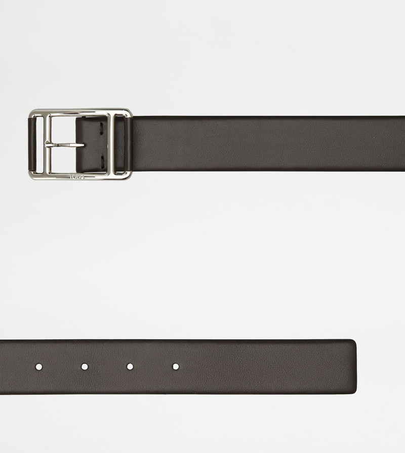 Tod's BELT IN LEATHER - BROWN outlook