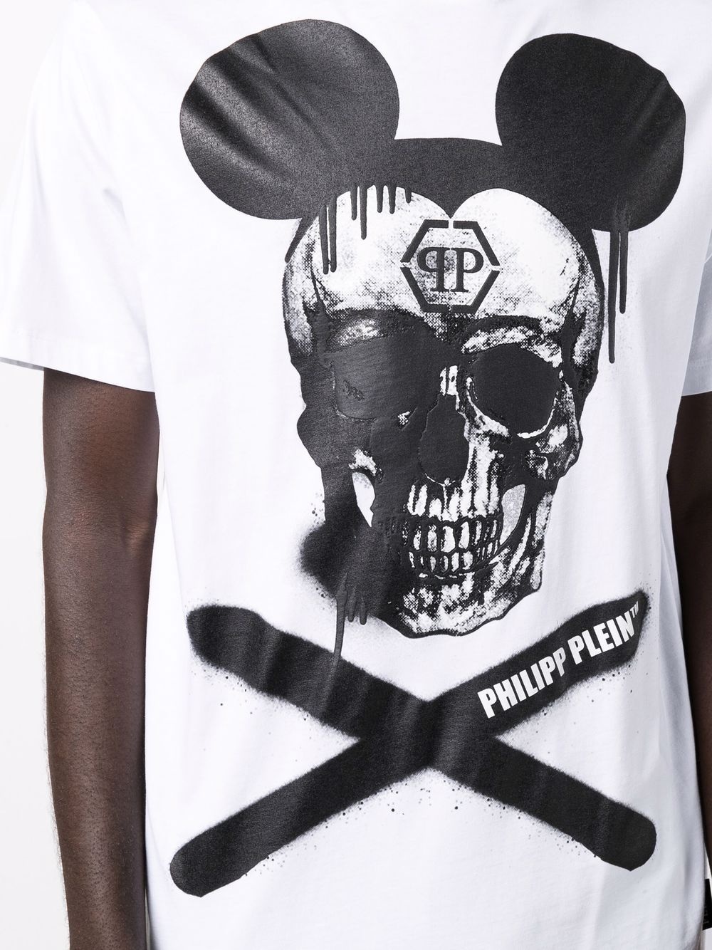 skull-print cotton T-shirt - 6