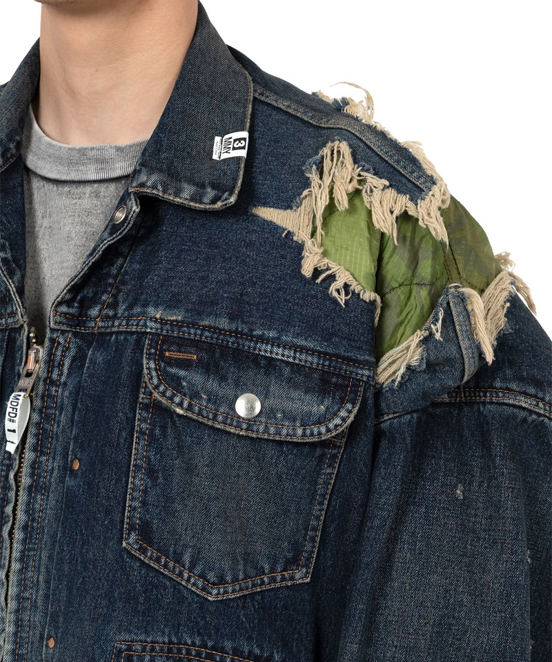 Military Jacket Layered Denim Jacket 16