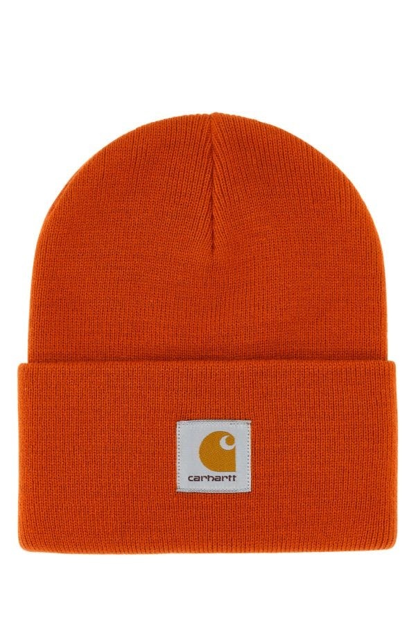 Dark orange acrylic Watch Hat - 1