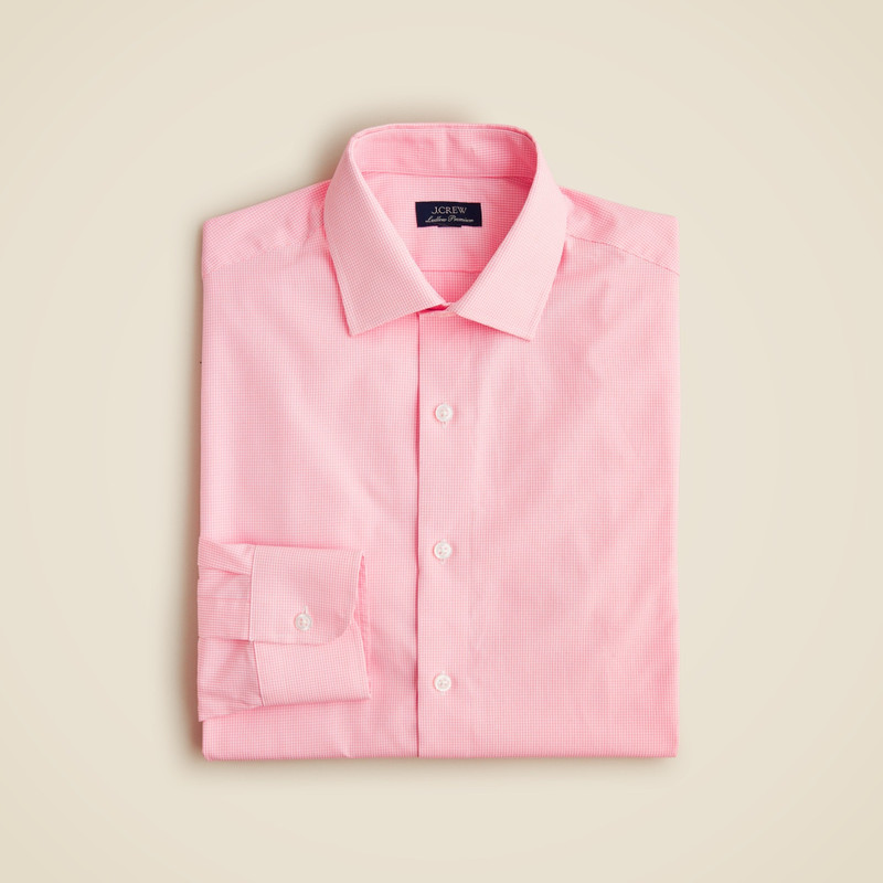 Ludlow Premium fine cotton dress shirt with spread collar 1