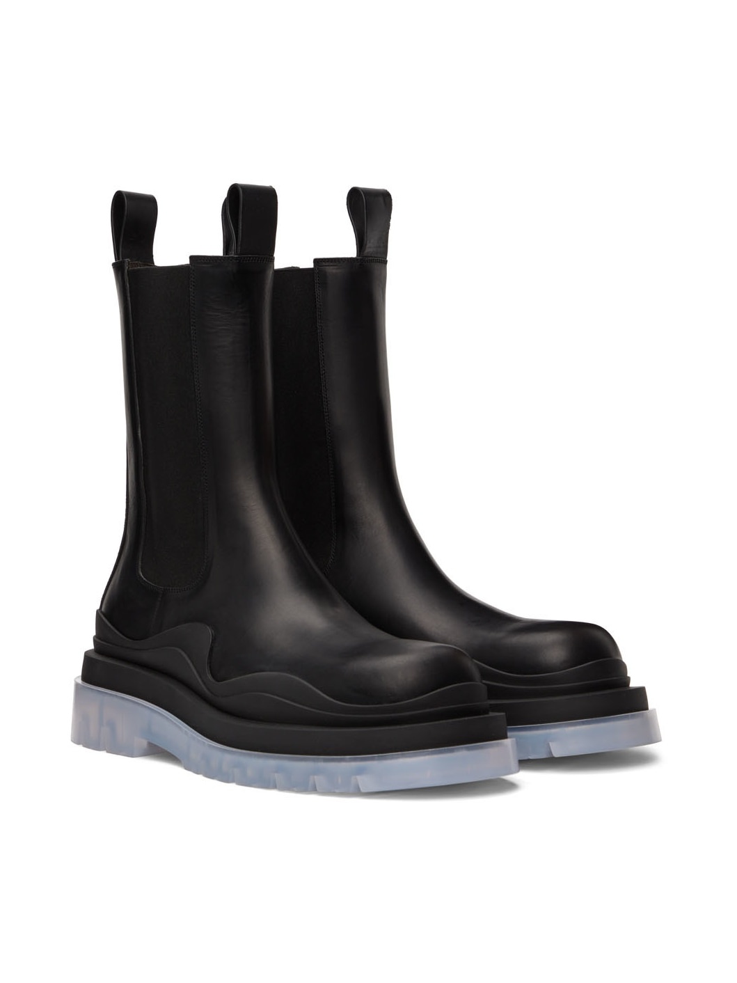Black Tire Chelsea Boots - 4