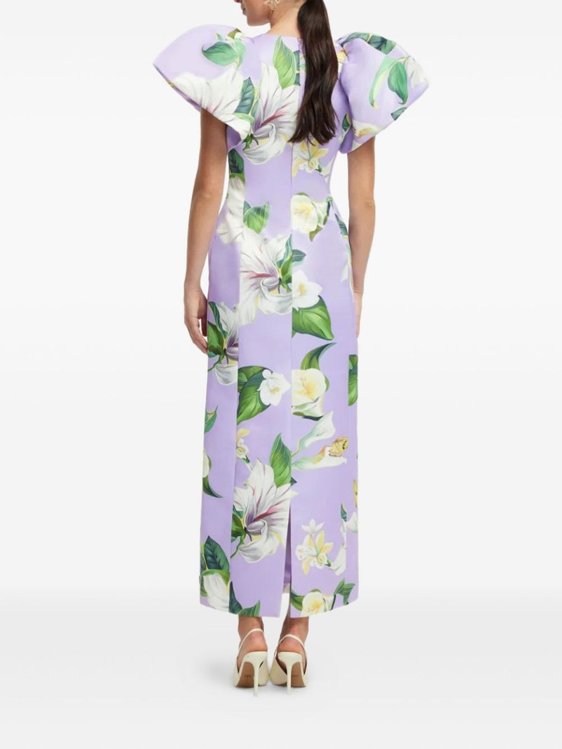Lucinda puff-sleeve floral maxi dress 4
