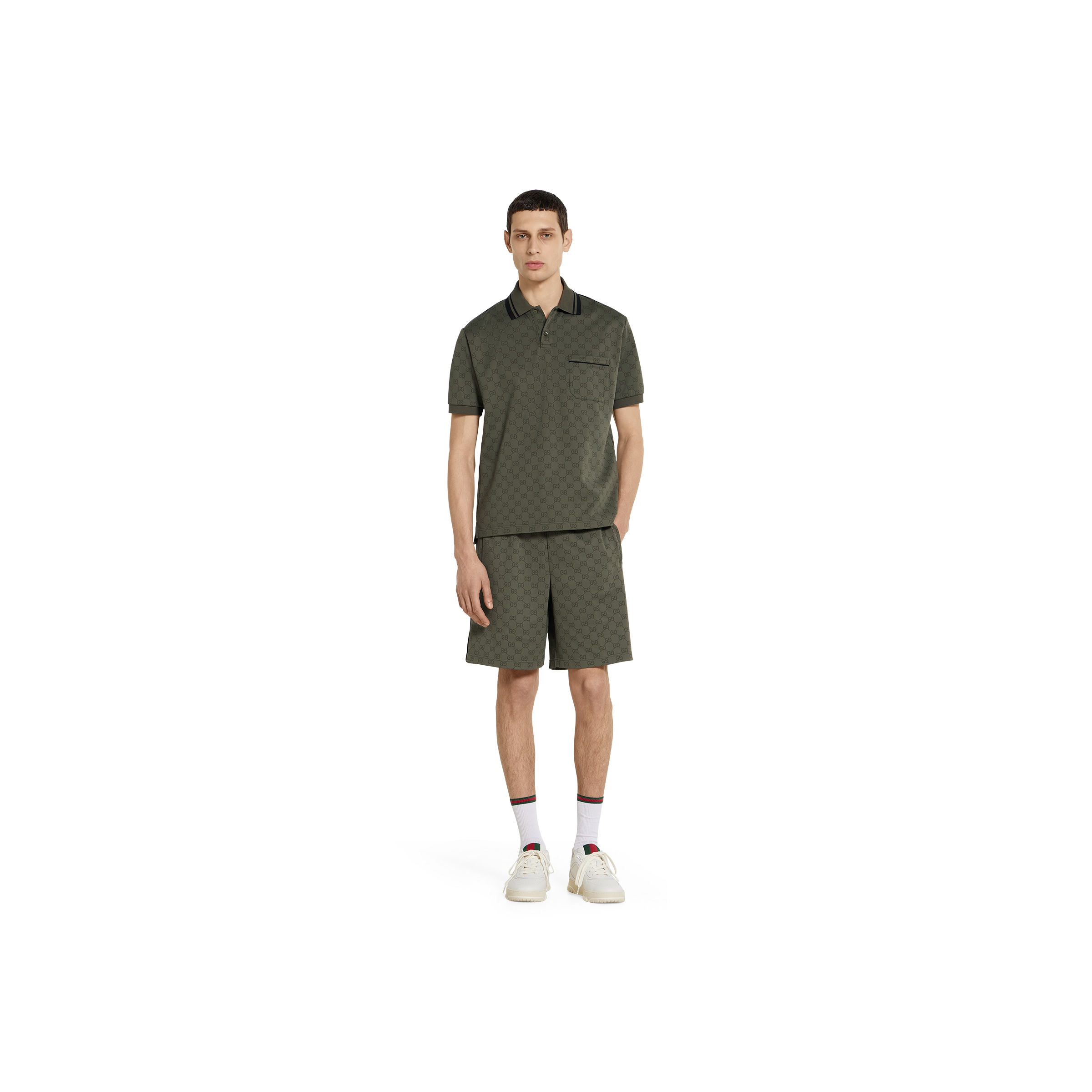GG jersey jacquard shorts - 2