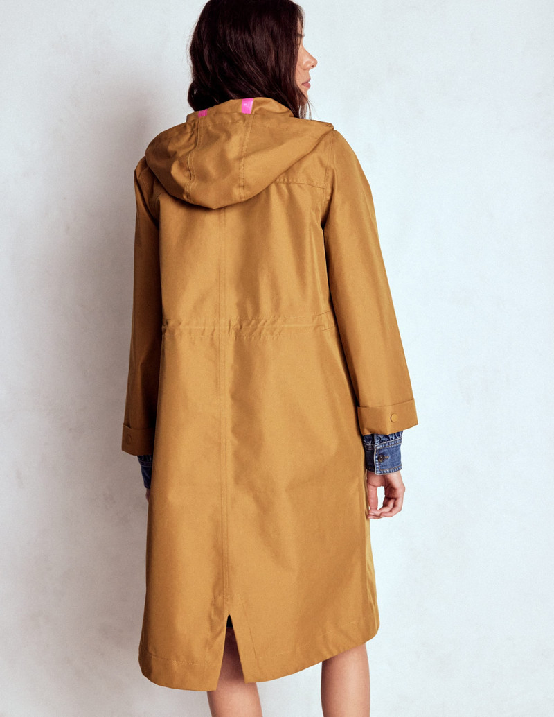 Longline Rain Mac-Hazelnut Brown 3