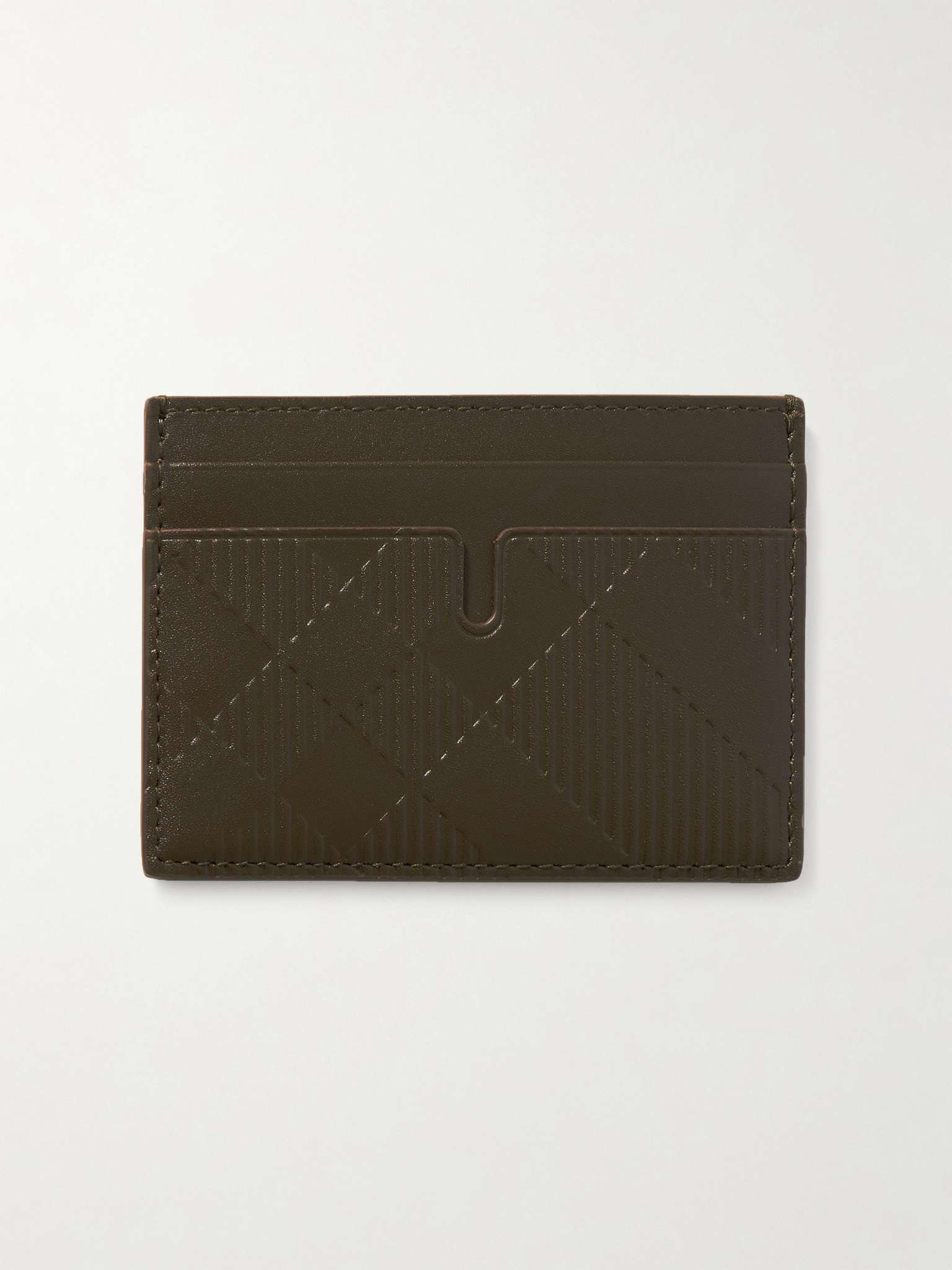 Logo-Embossed Leather Cardholder - 1