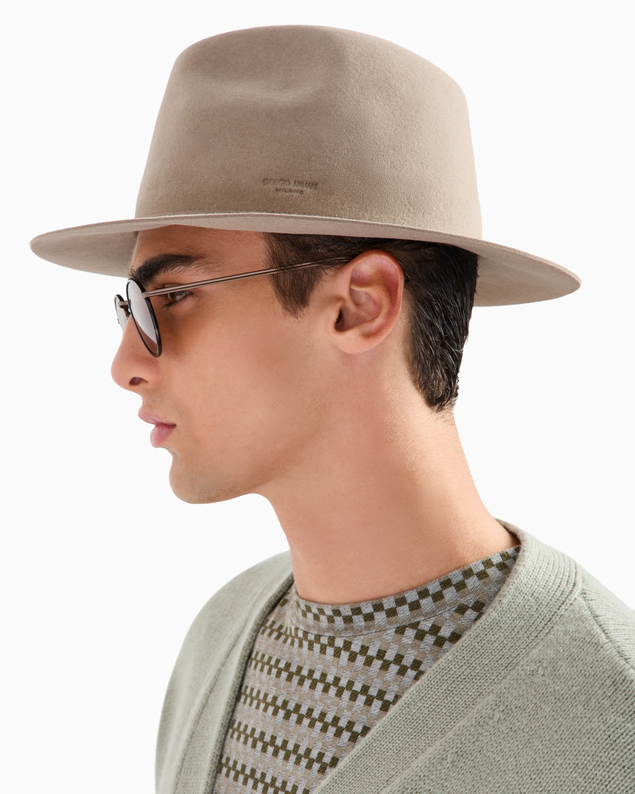 Wide-brimmed, rabbit-fur hat - 3