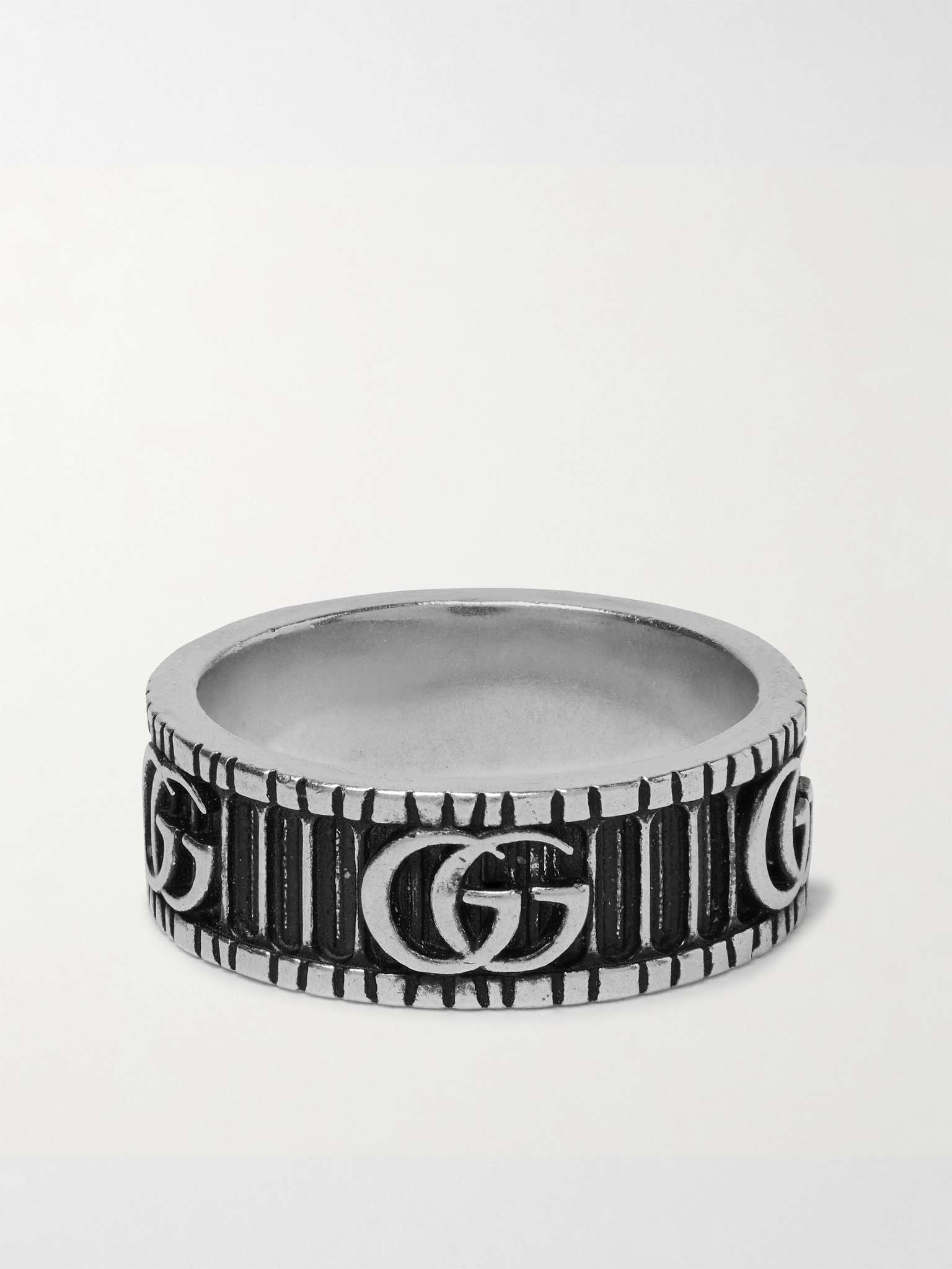 Engraved Silver Ring - 8