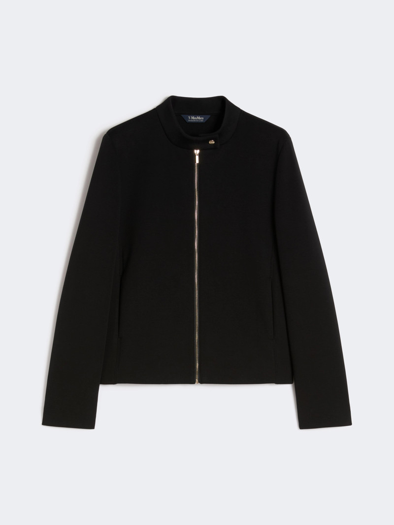 CASTA Scuba jersey biker jacket - BLACK 1
