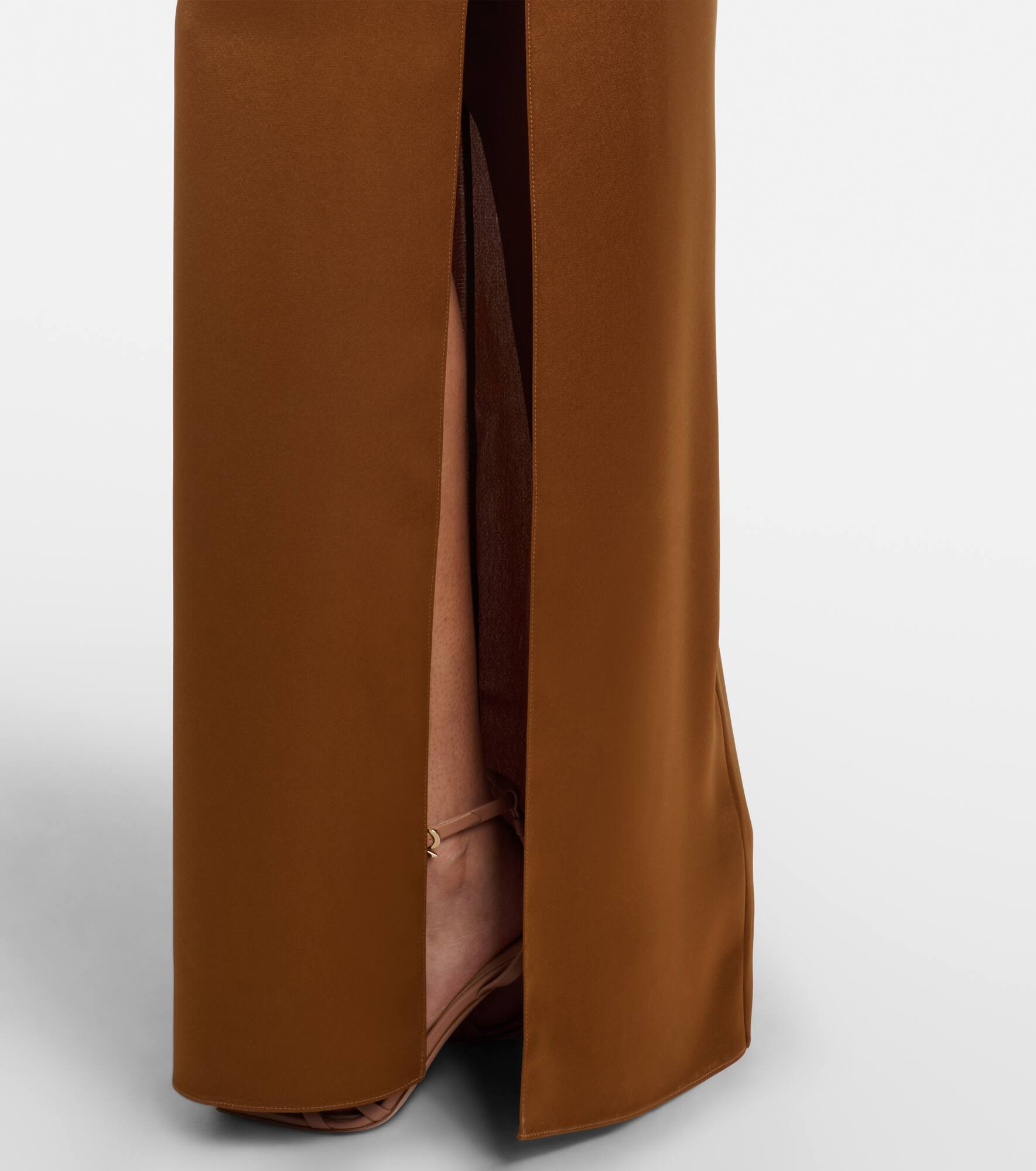 Satin bustier gown - 5