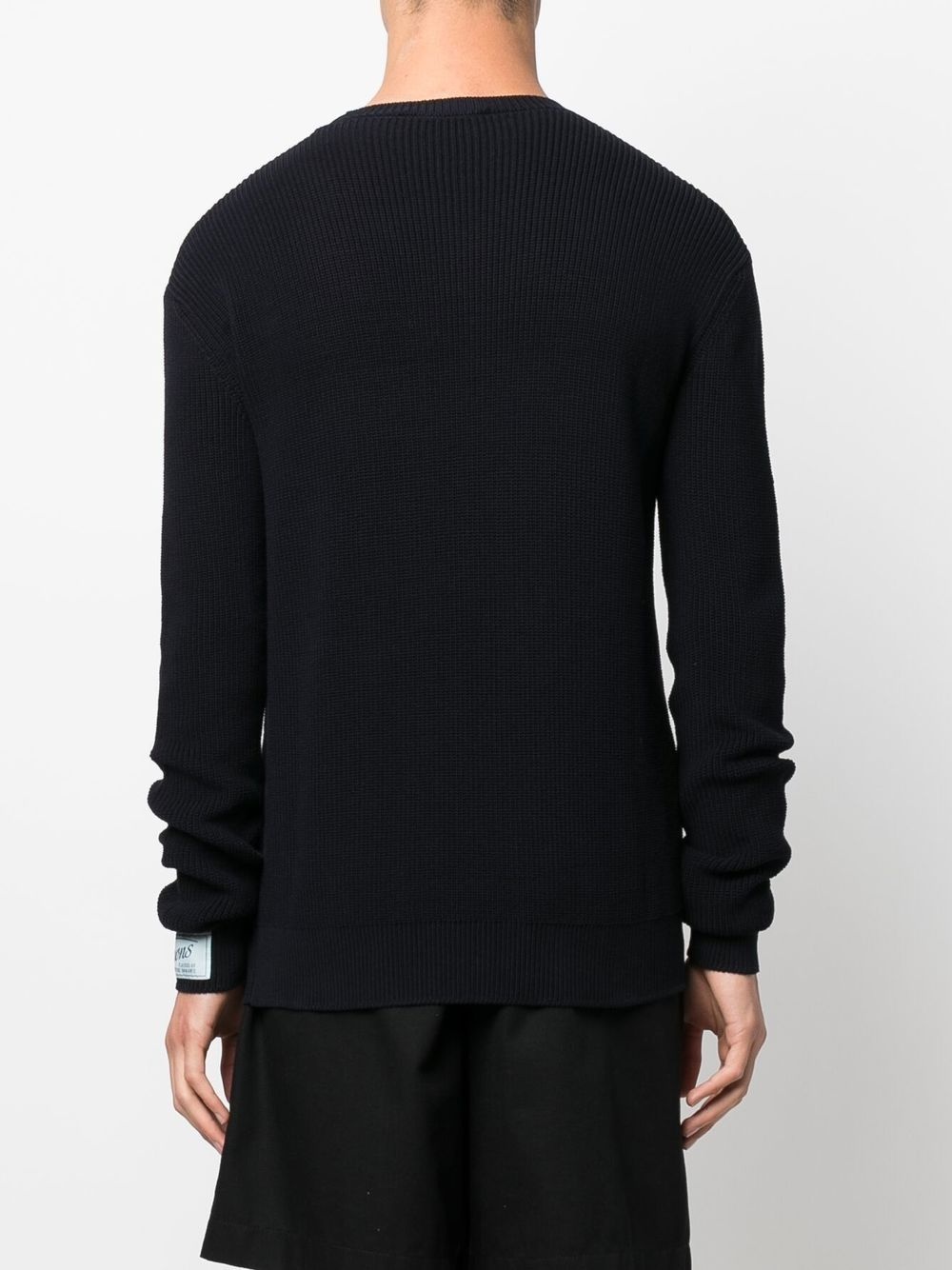 logo-embroidered rib-knit jumper - 4