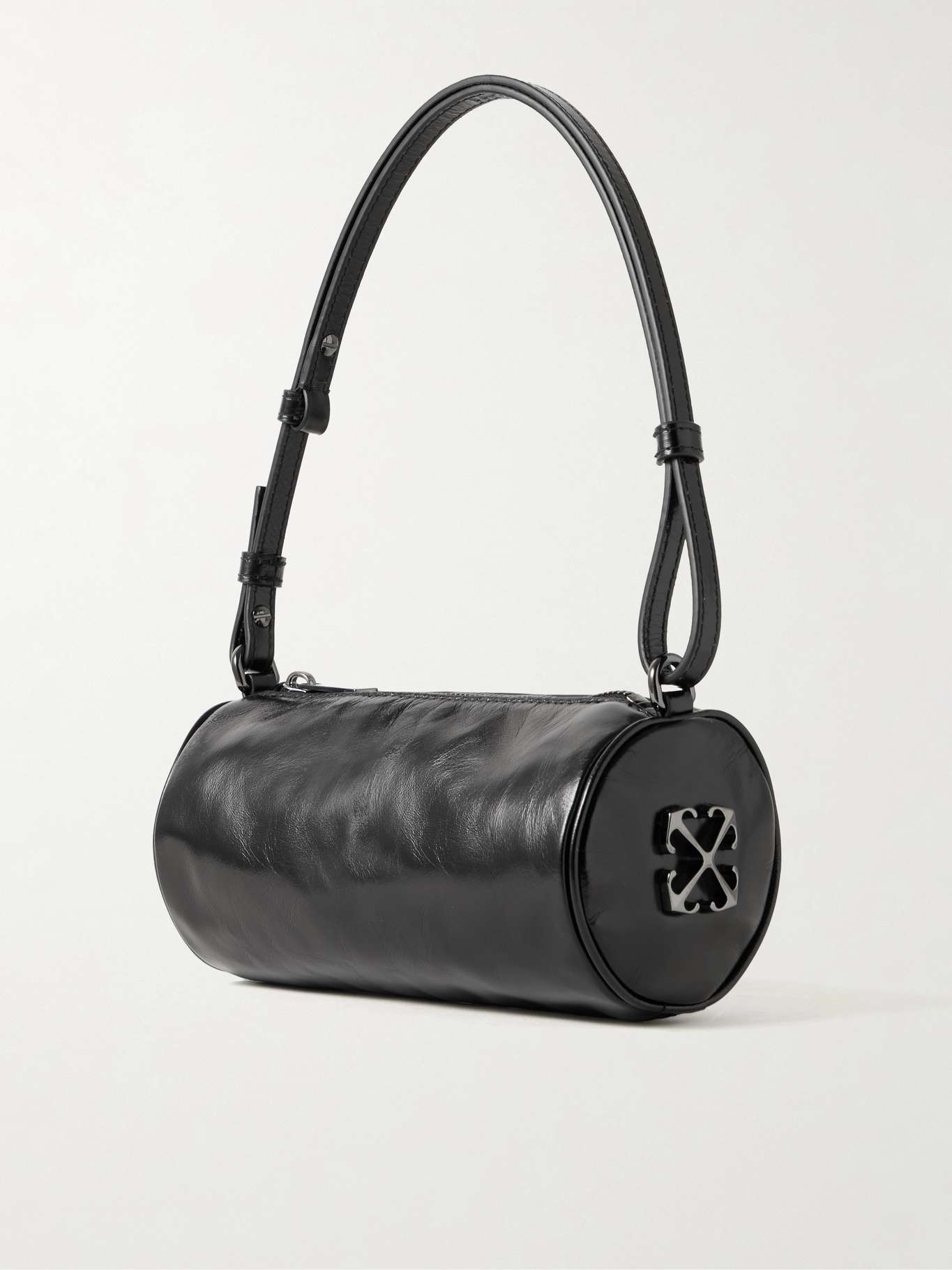 Torpedo small glossed-leather shoulder bag - 3