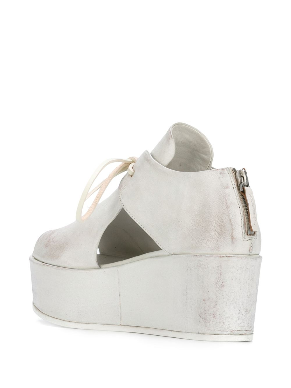 velvet platform sandals - 3
