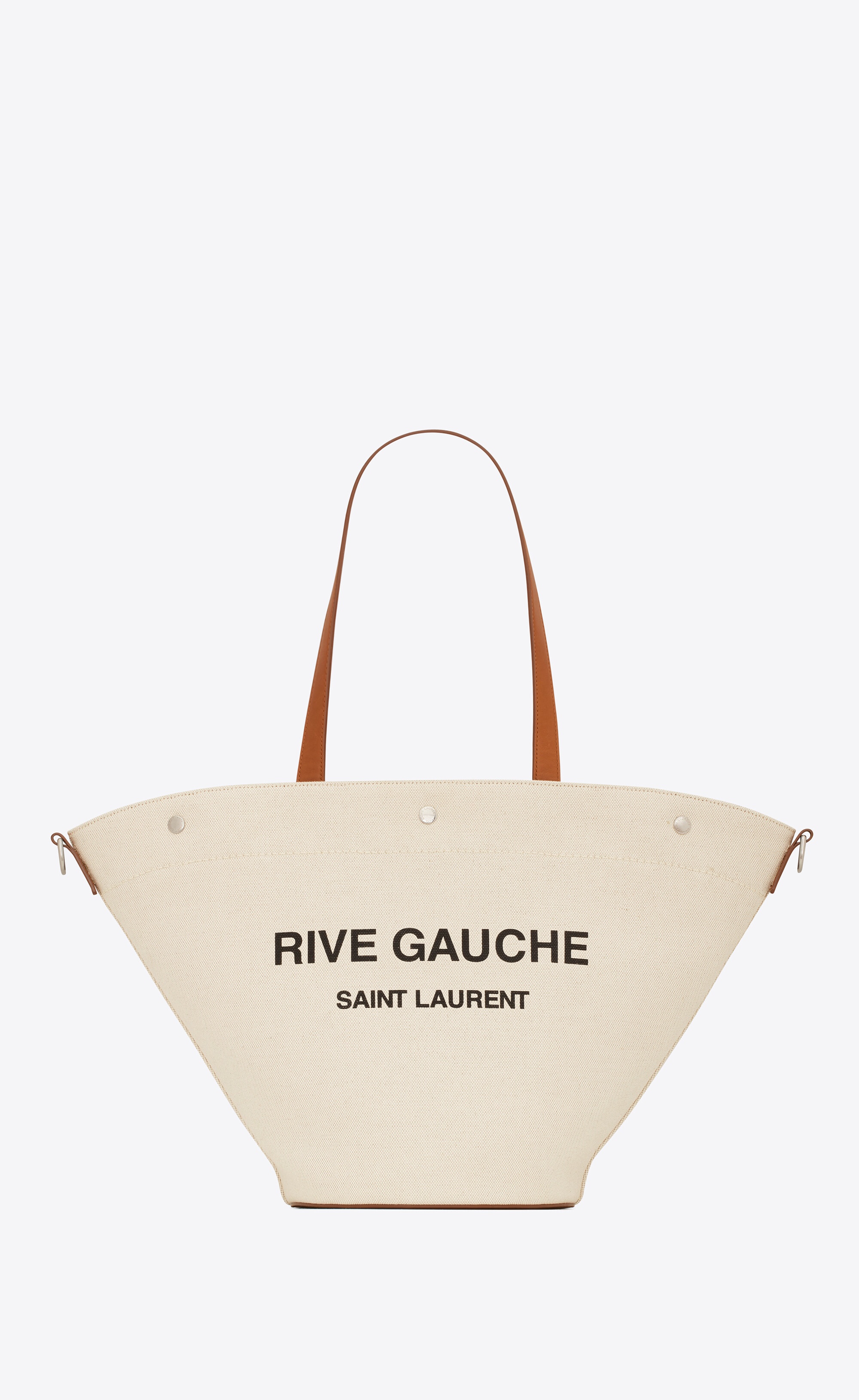 Saint Laurent Rive Gauche Canvas Tote Bag