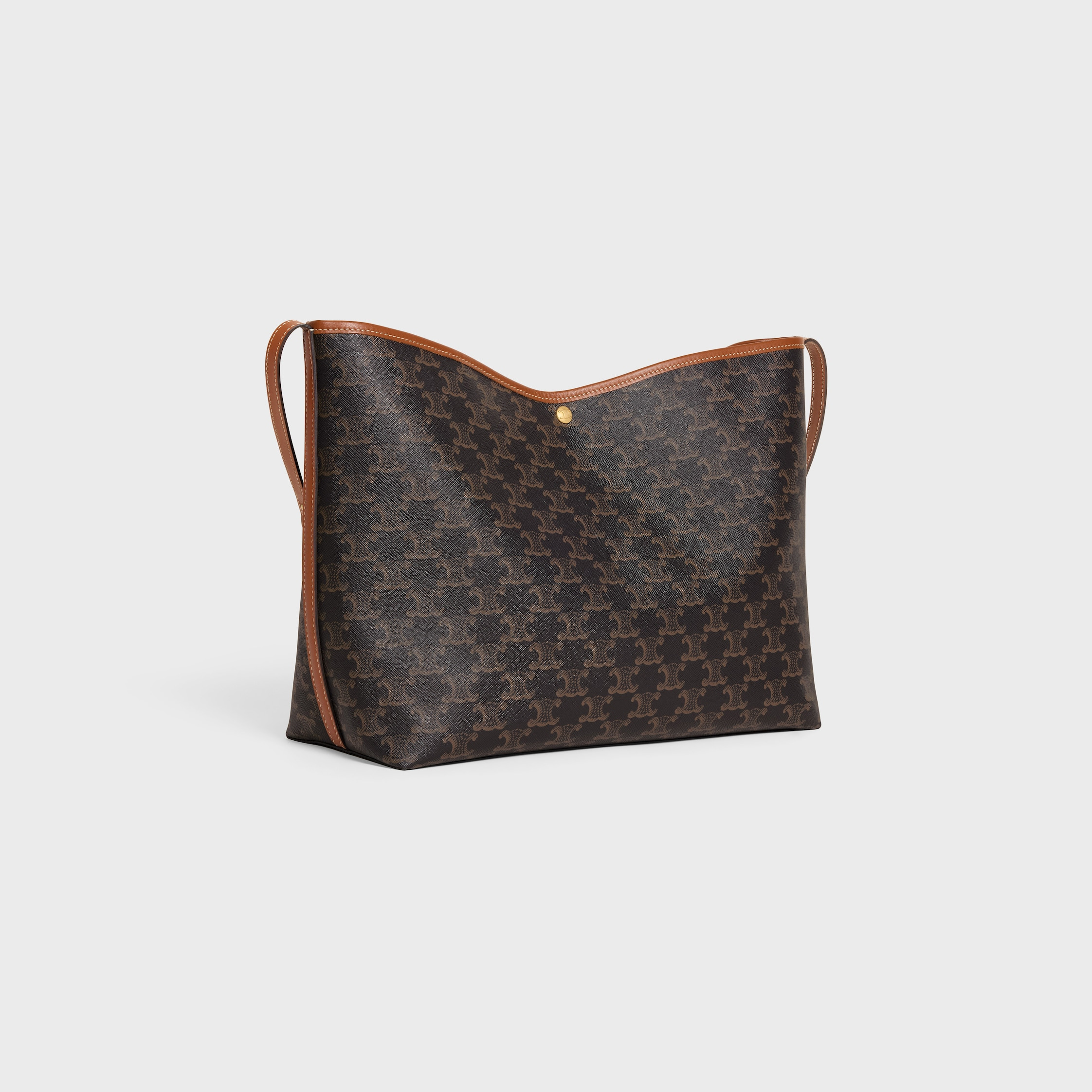 SOFT SHOPPER BAG IN Triomphe Canvas and Calfskin - 2