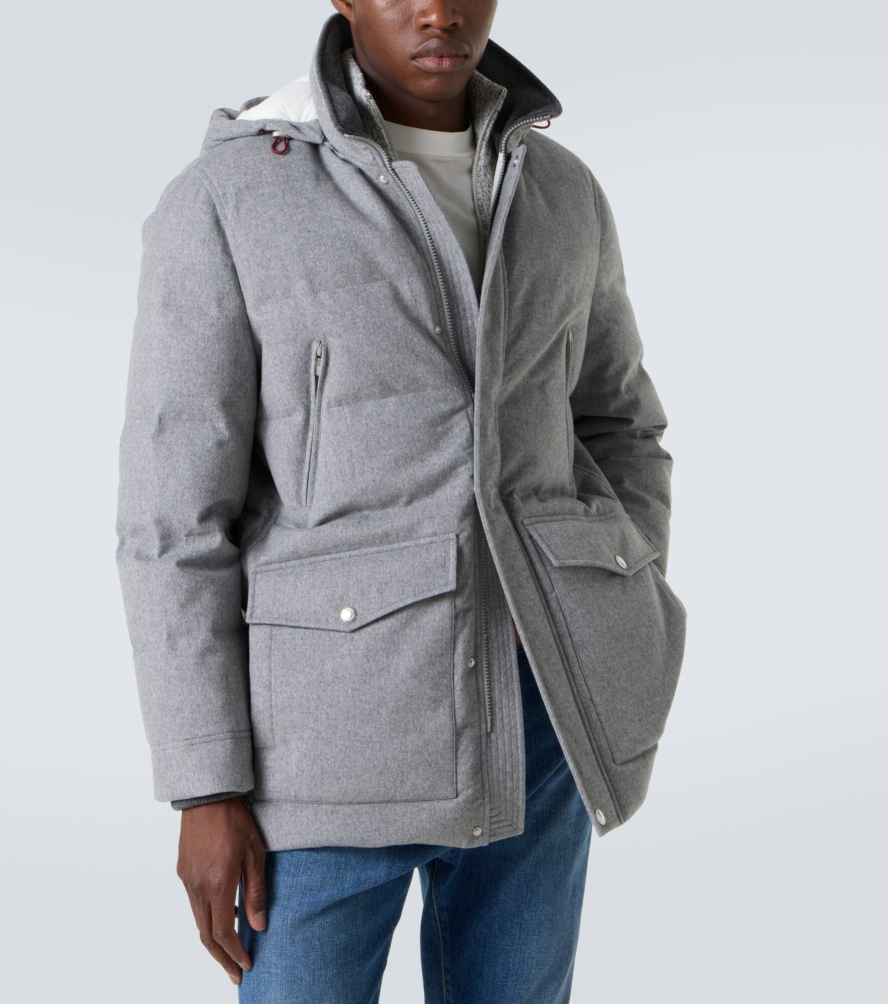 Padded wool jacket - 5