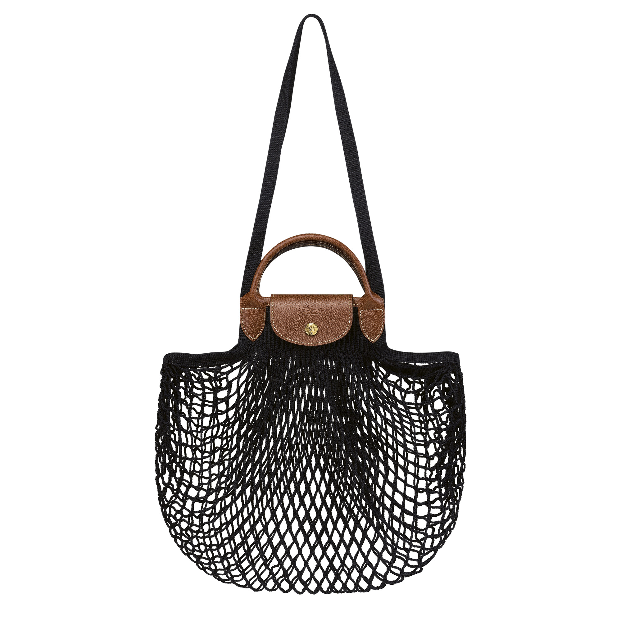 Longchamp Le Pliage Filet L Mesh bag Black - Canvas