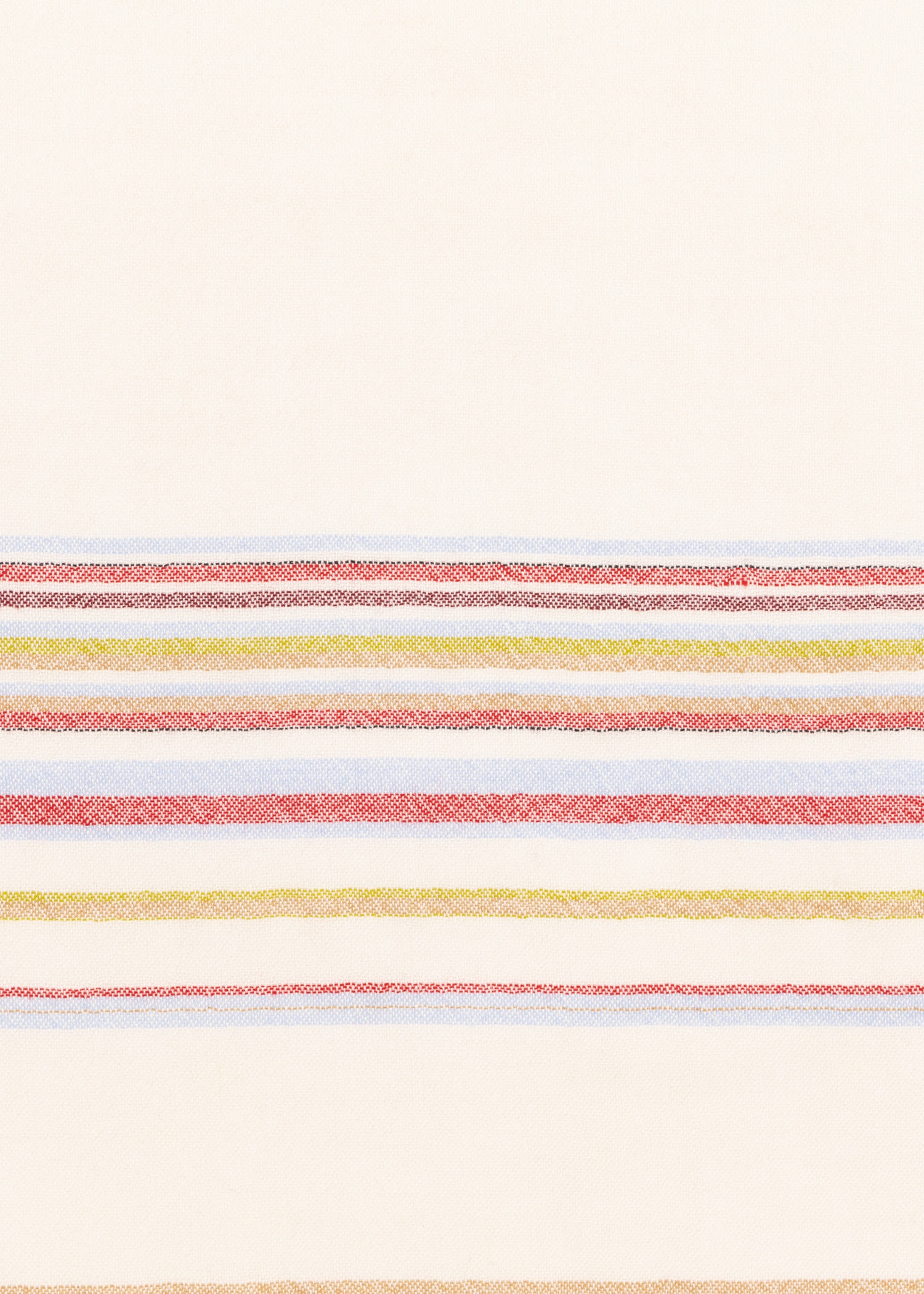 Ecru 'Signature Stripe' Silk-Blend Scarf - 4