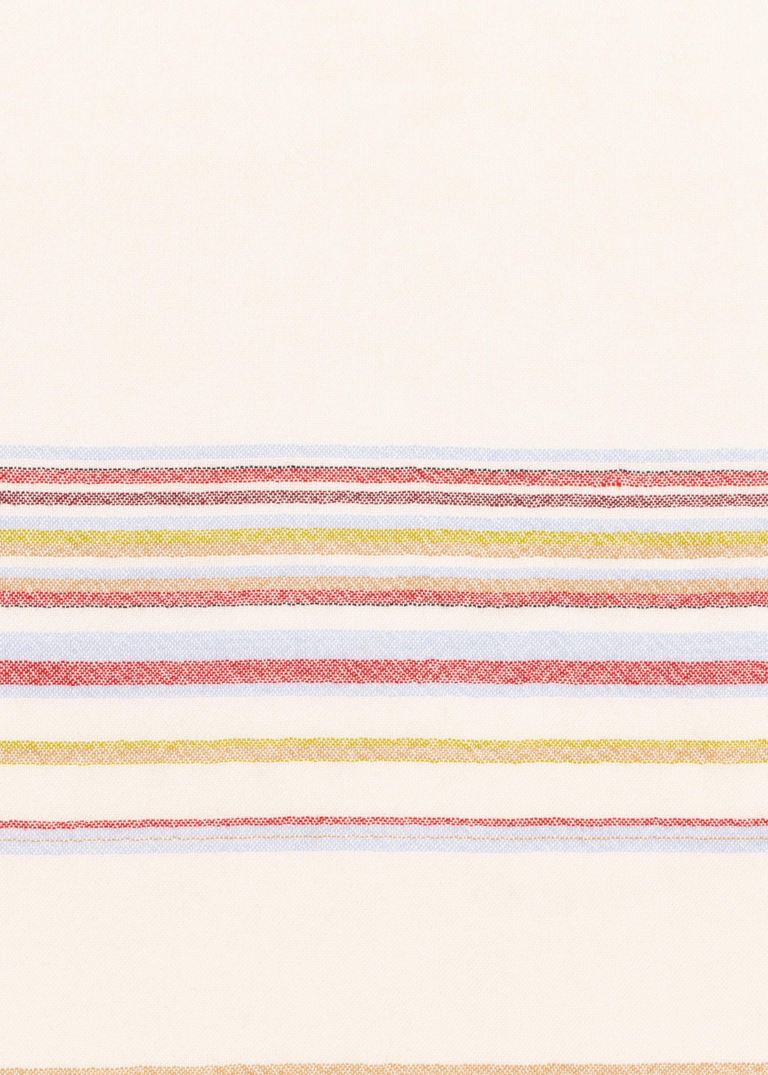 Ecru 'Signature Stripe' Silk-Blend Scarf - 4