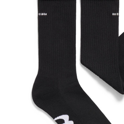 BALENCIAGA Men's Unity Sports Icon Socks in Black/white outlook