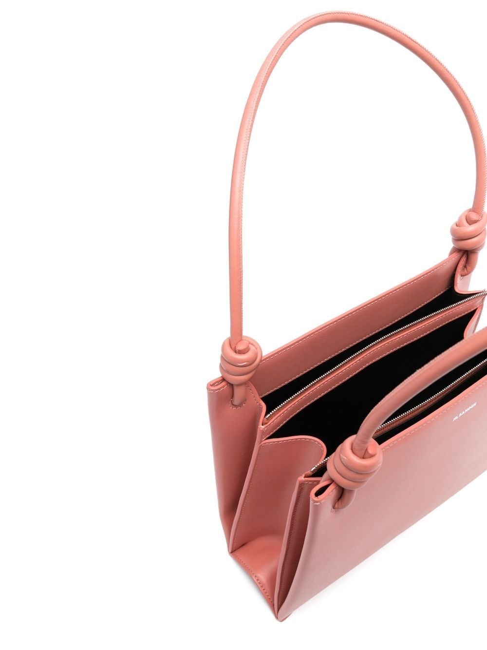 knot-detail leather tote bag - 5