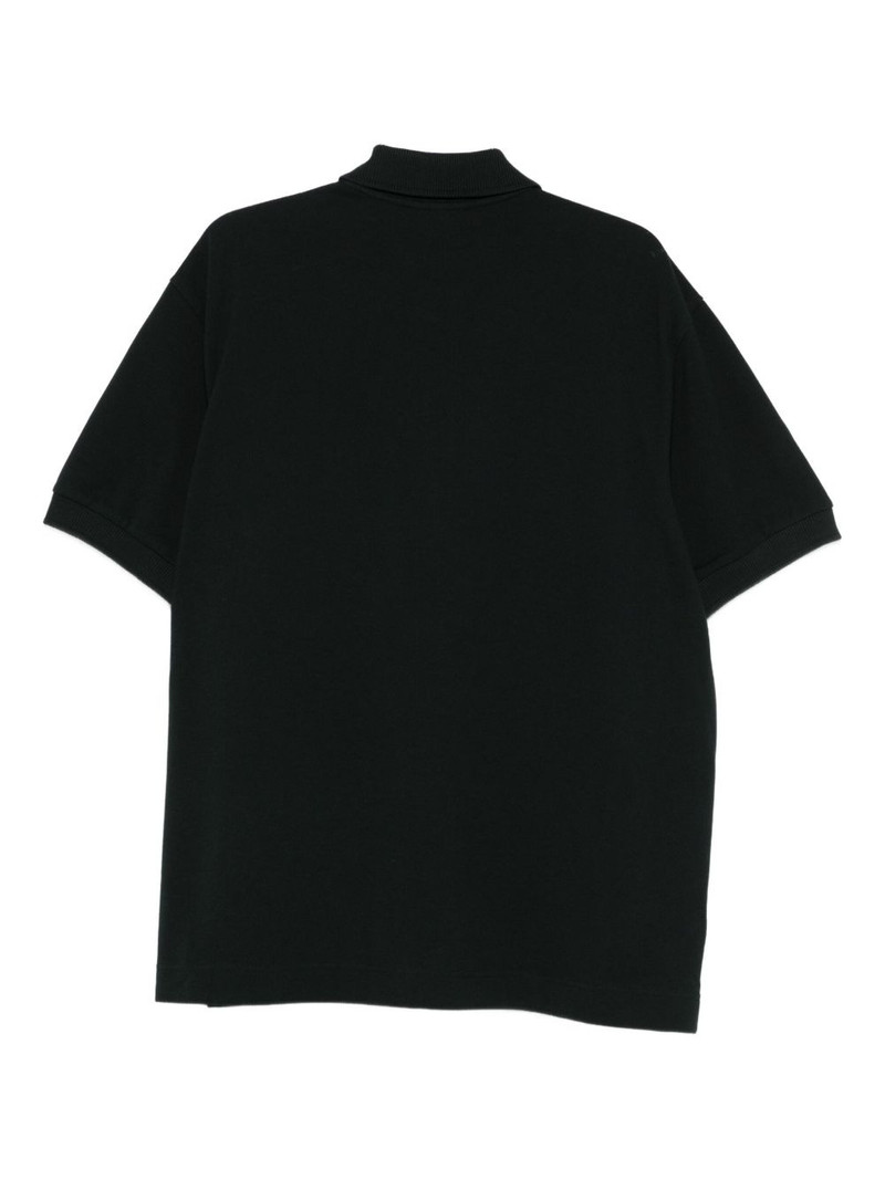LACOSTE crest-appliqué polo shirt outlook