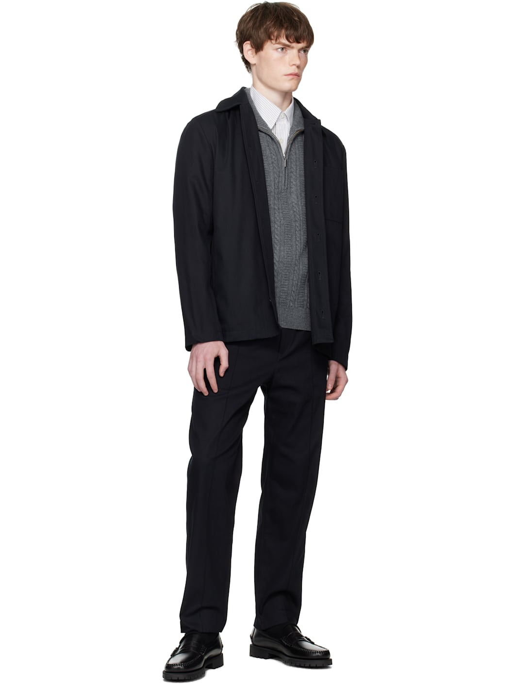 Navy Jeffray Jacket - 4