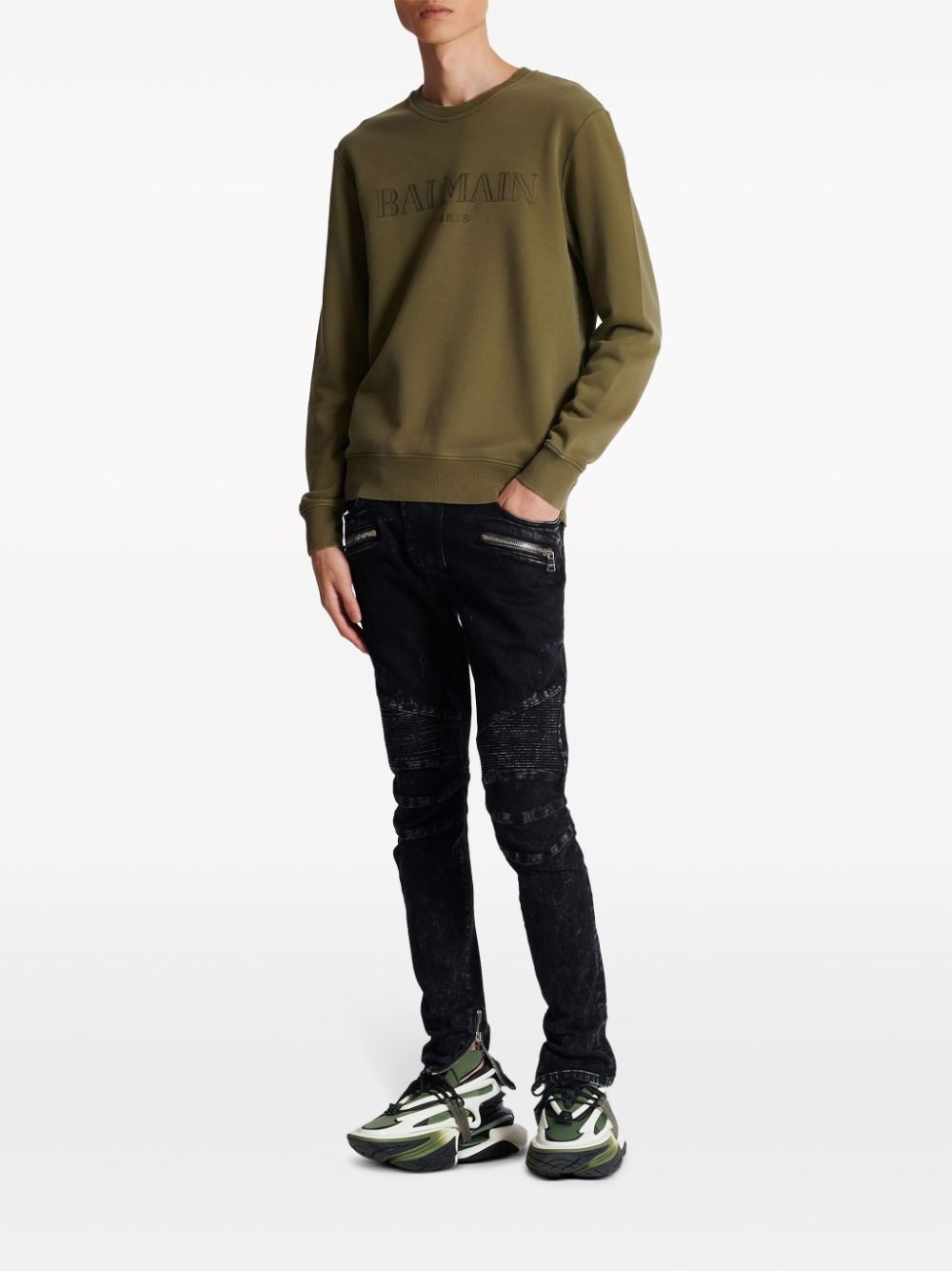 Vintage Balmain cotton sweatshirt - 2