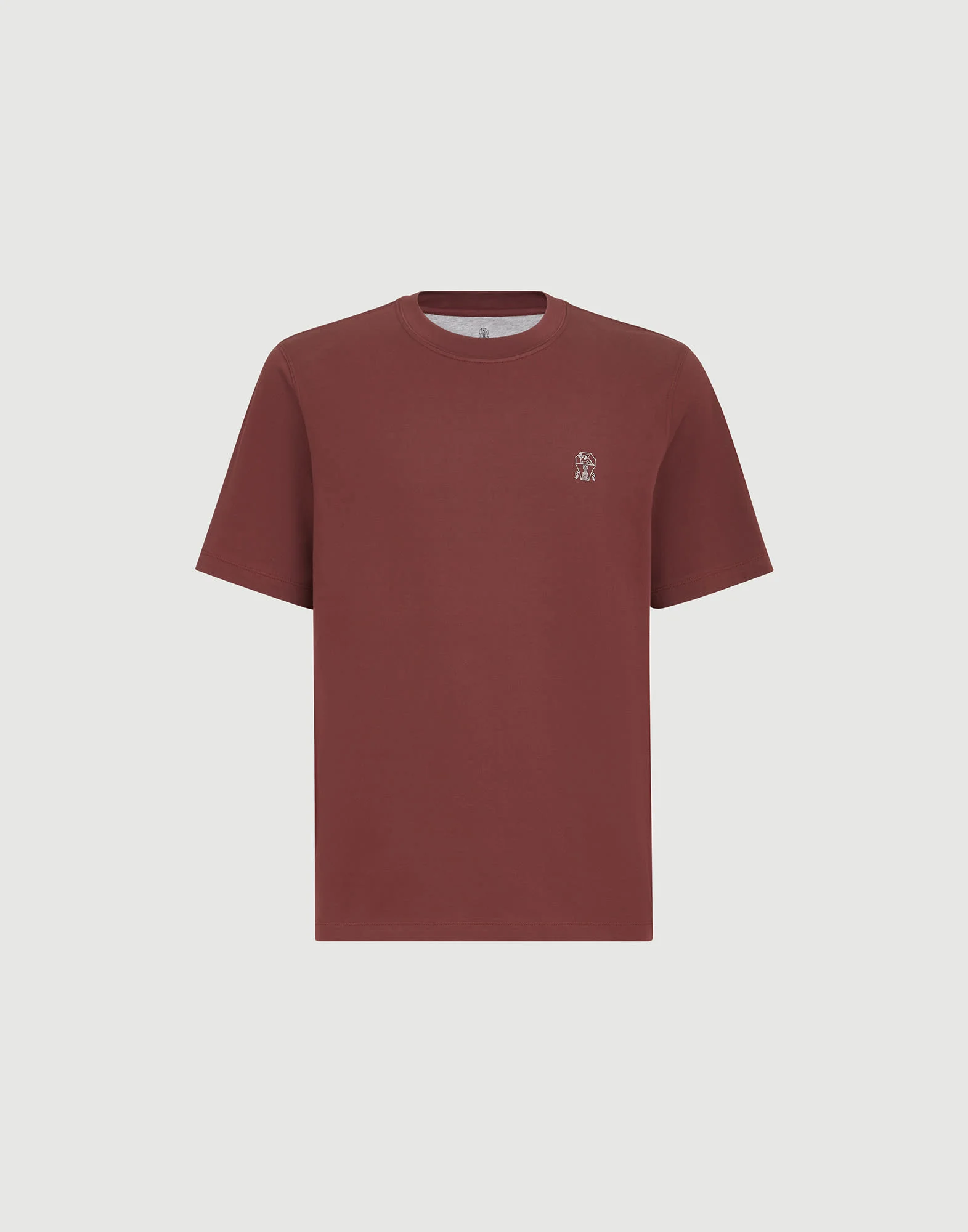 Cotton jersey crew neck T-shirt with logo - 1