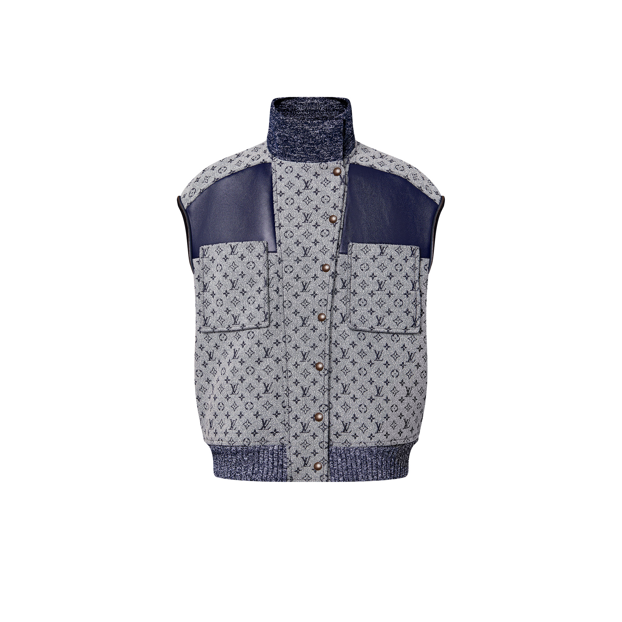 Bouclé Monogram Zip-Off Jacket - 3
