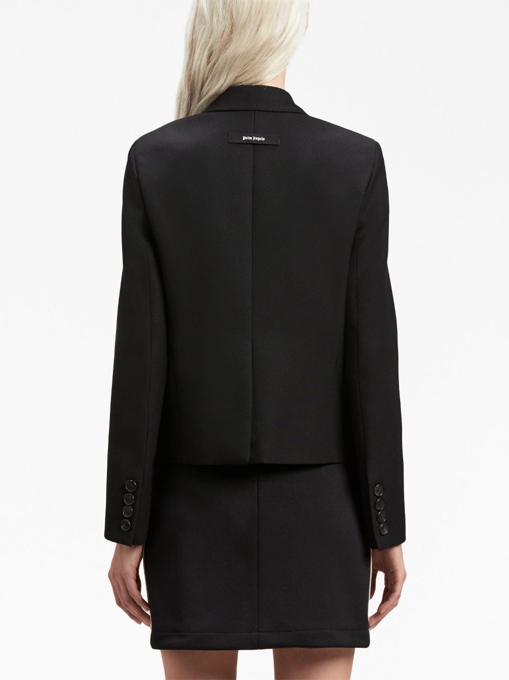 side-embellished fitted blazer - 5