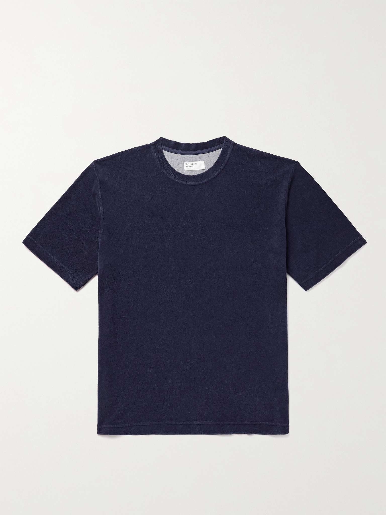 Cotton-Blend Terry T-Shirt - 1