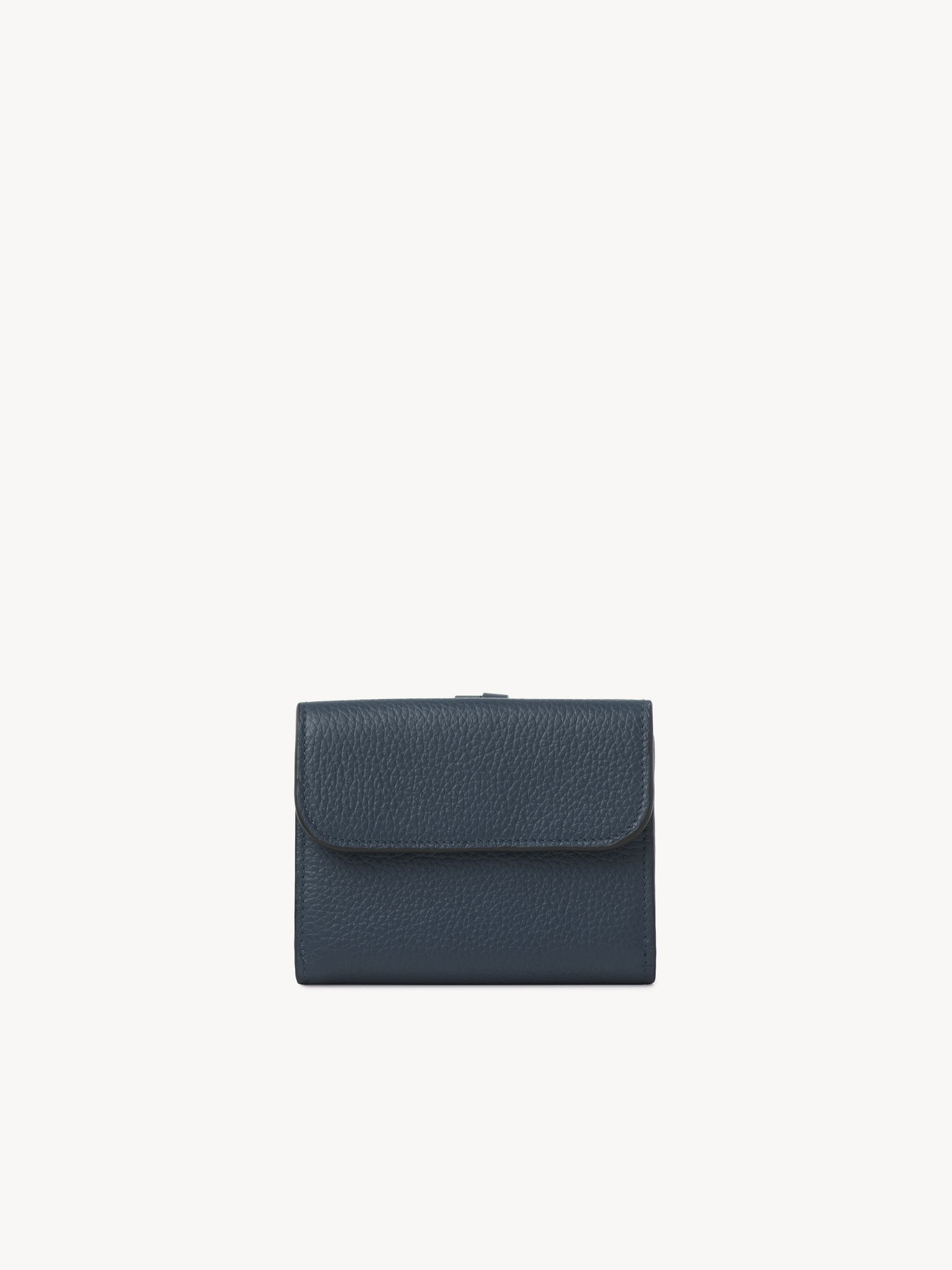 SMALL ALPHABET TRI-FOLD IN GRAINED LEATHER - 2
