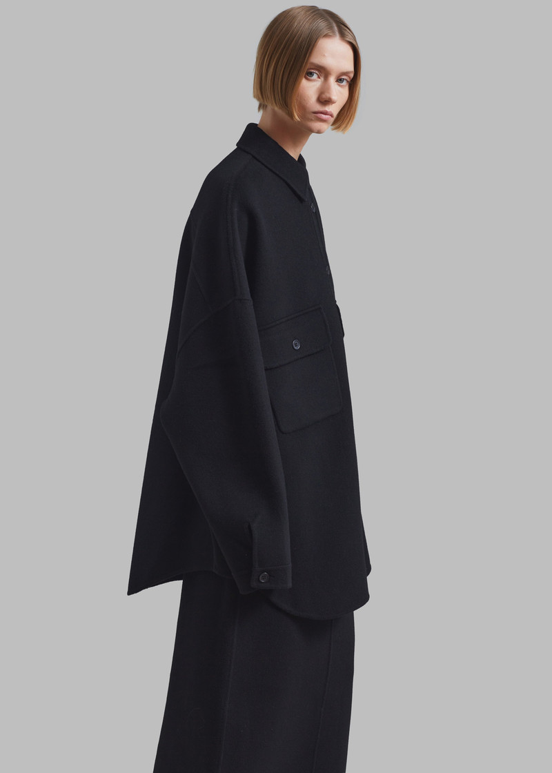 Dallas Wool Overshirt - Black 5