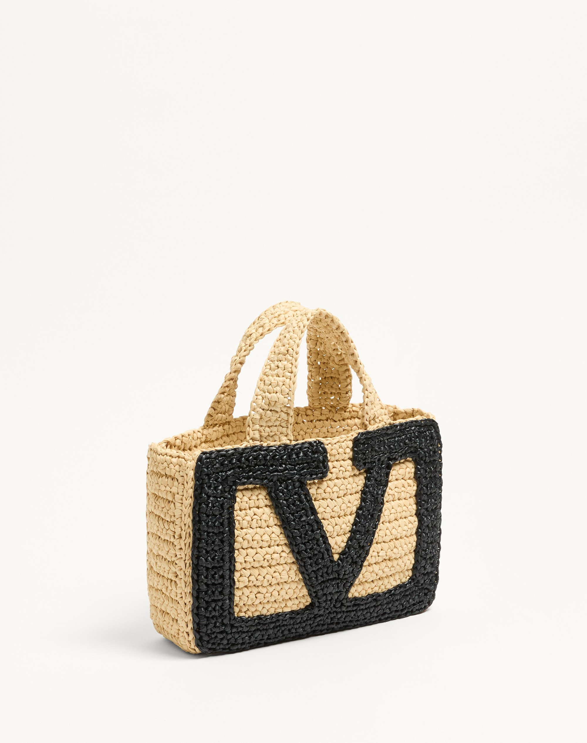 VALENTINO GARAVANI VIVA SUPERSTAR SMALL SHOPPING BAG IN RAFFIA - 3