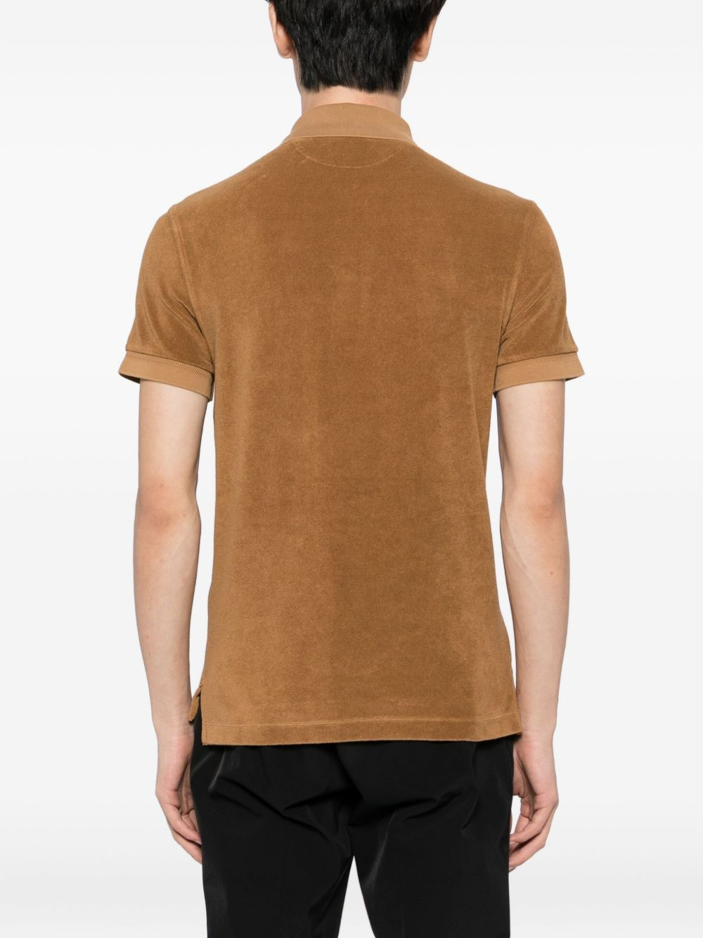 cotton-blended polo shirt - 3